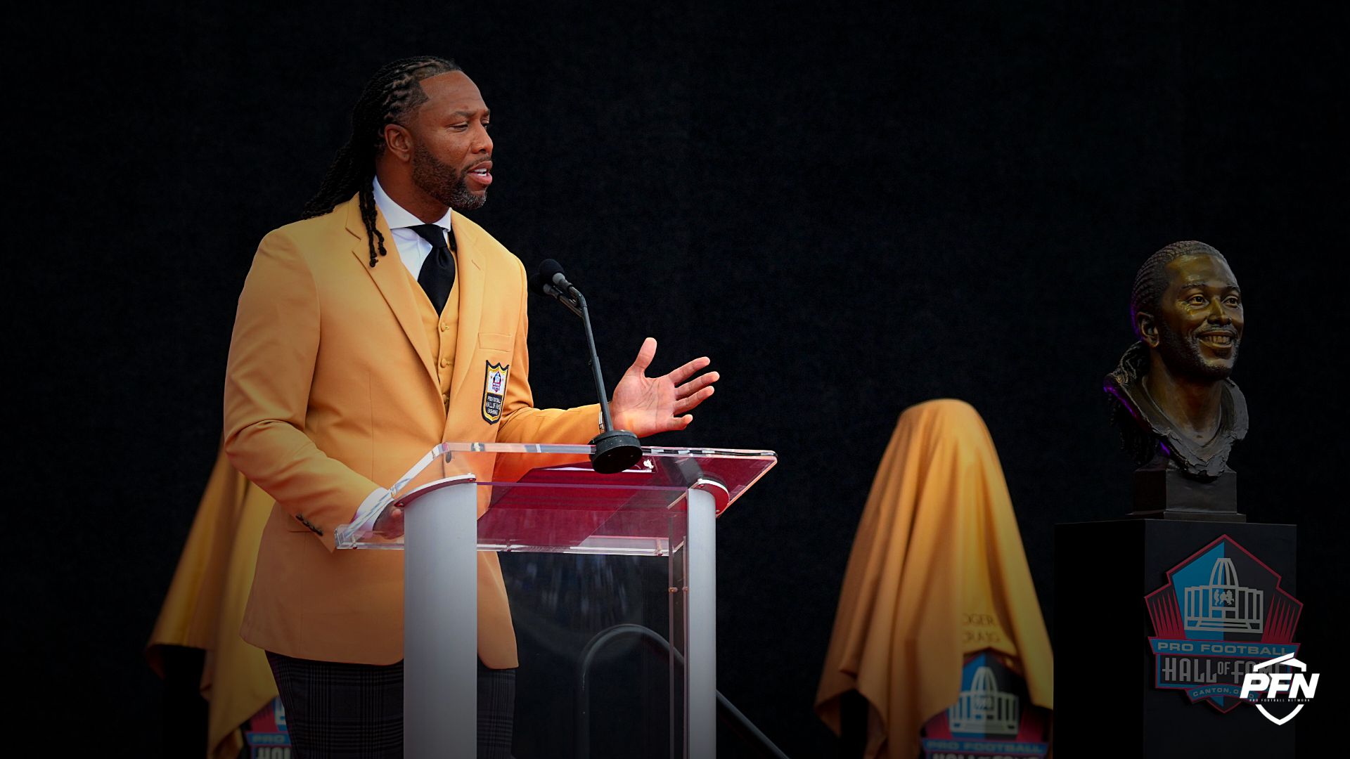 ‘An Obama-Level Speech’ — NFL Fans React to Cardinals Legend Larry Fitzgerald’s Speech at Hall of Fame Enshrinement Ceremony