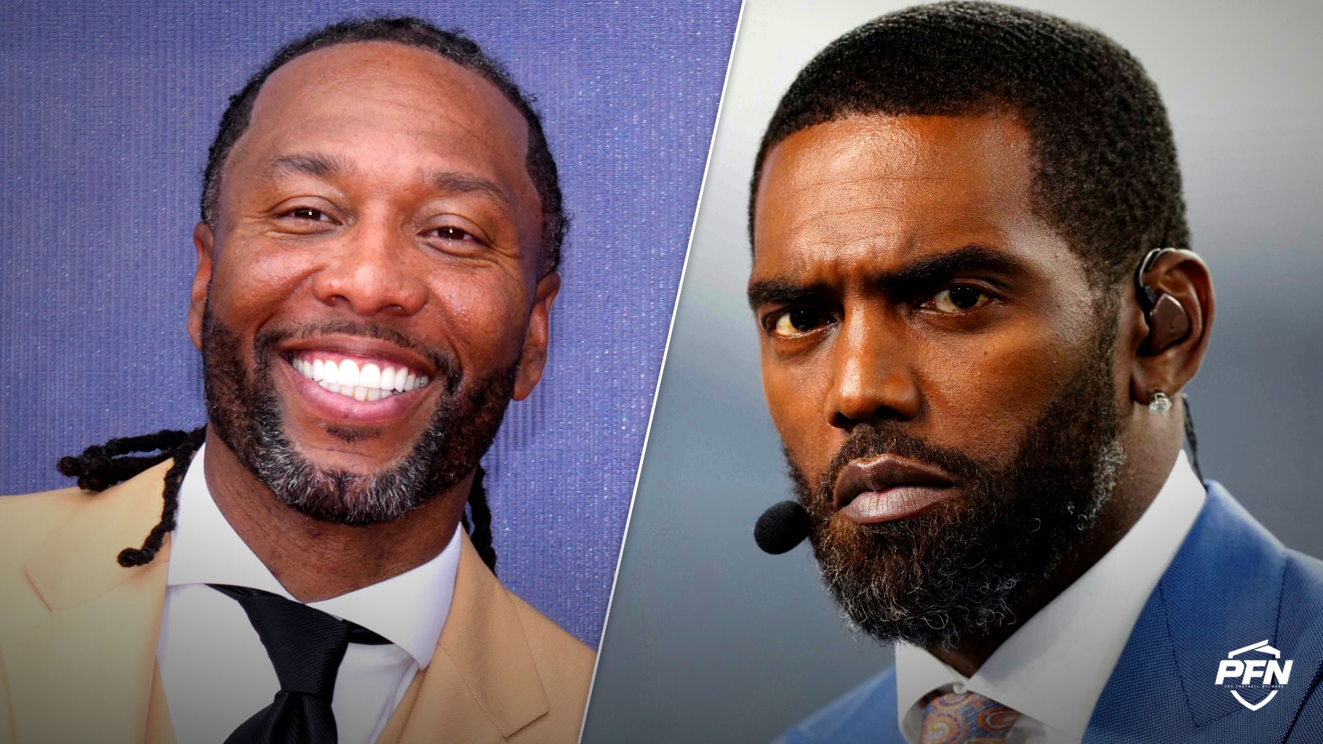 'I'm Happy You're Healthy, Brother' -- Larry Fitzgerald Pays Heartfelt Tribute to NFL Legend Randy Moss During Hall-of-Fame Speech