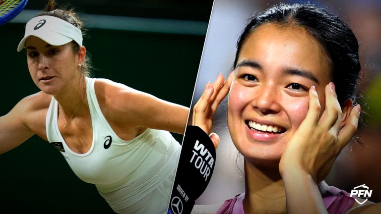 Belinda Bencic (left) and Alexandra Eala (right) will face each other in the Canadian Open fourth round.