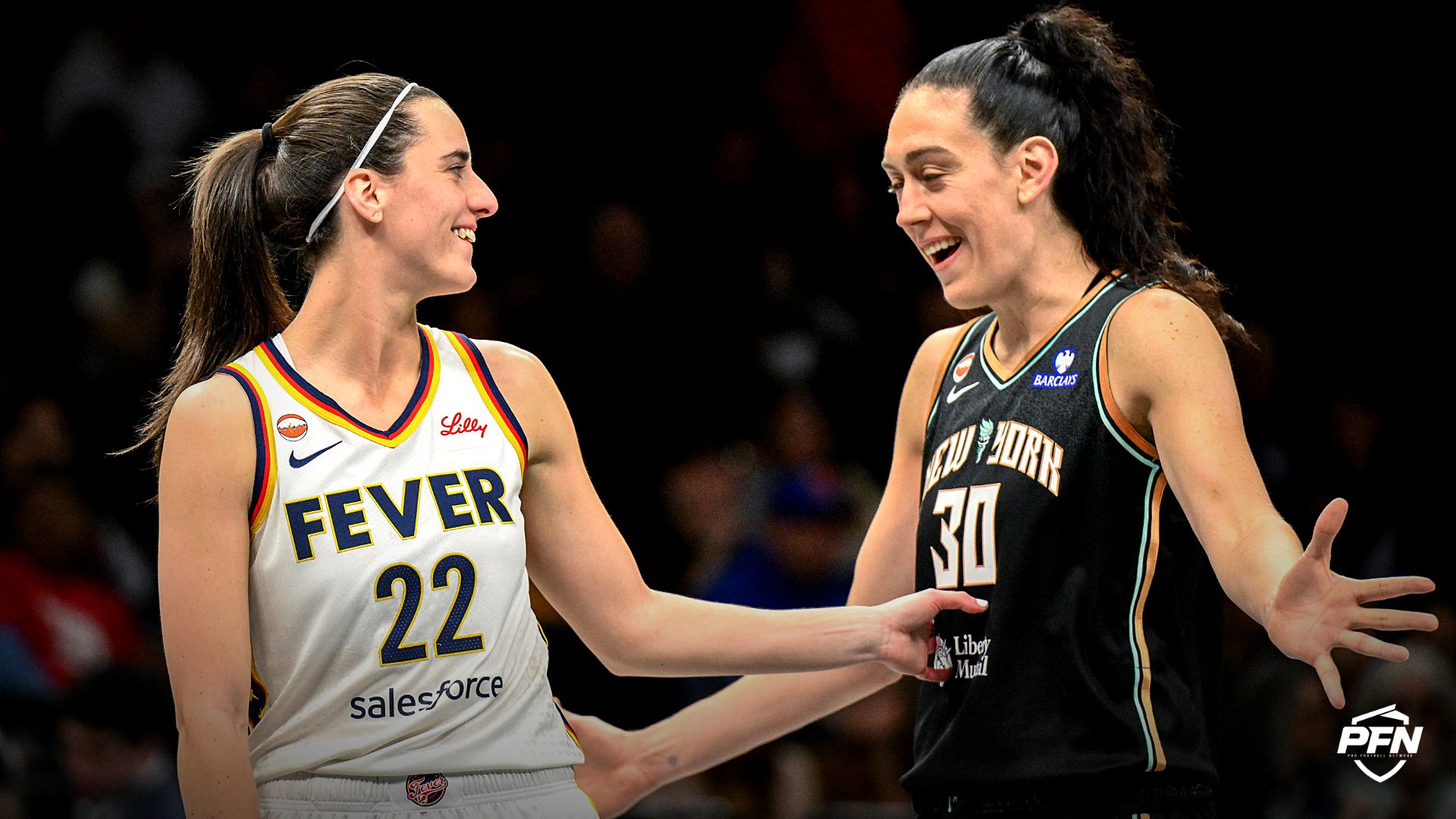 Caitlin Clark’s deep 3-pointer over Breanna Stewart has the WNBA world buzzing, with fans calling the Fever star’s shot unfair.