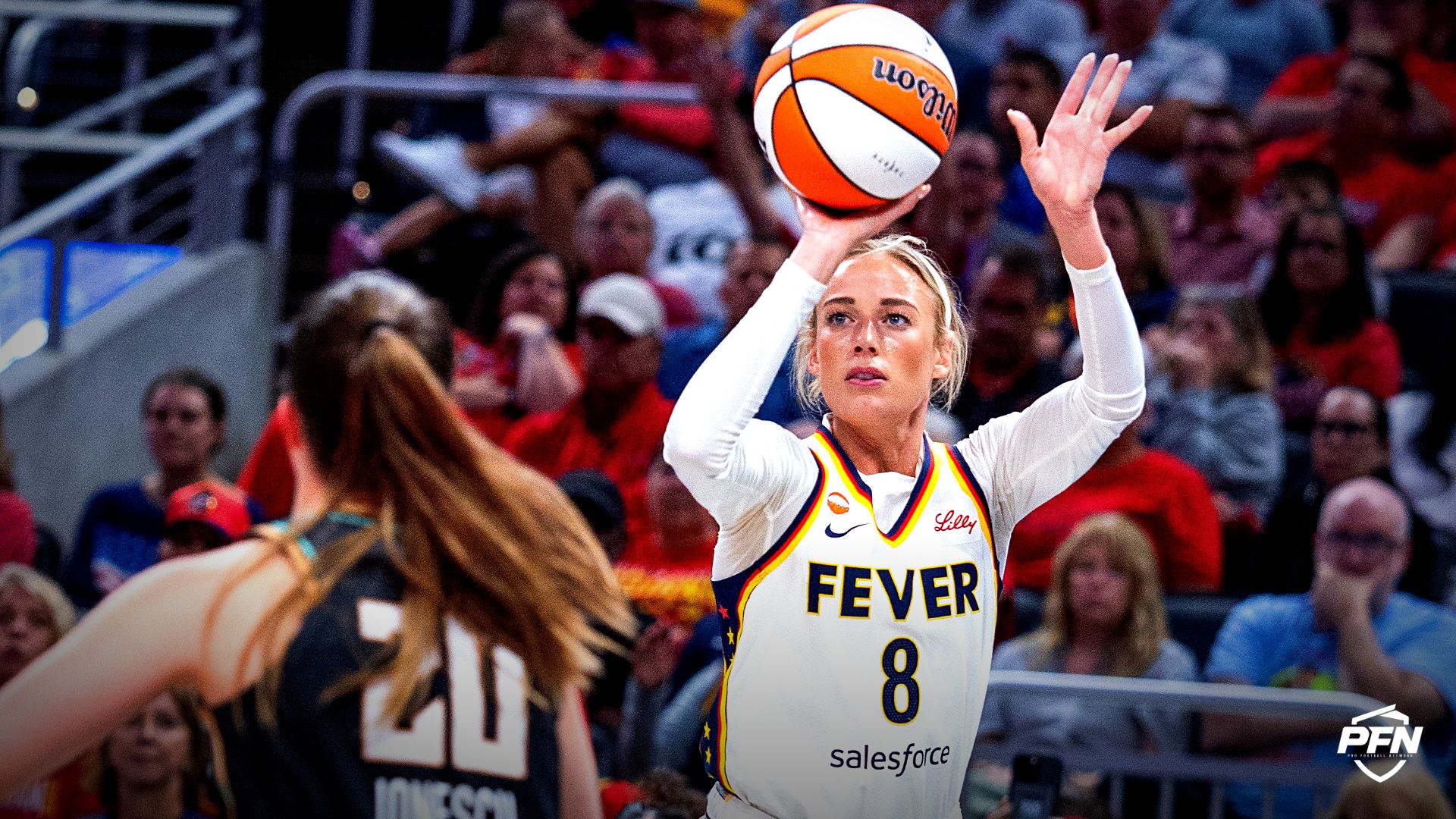 Sophie Cunningham puts on a show against the Liberty with clutch shooting and a highlight block, prompting a wave of WNBA reactions.