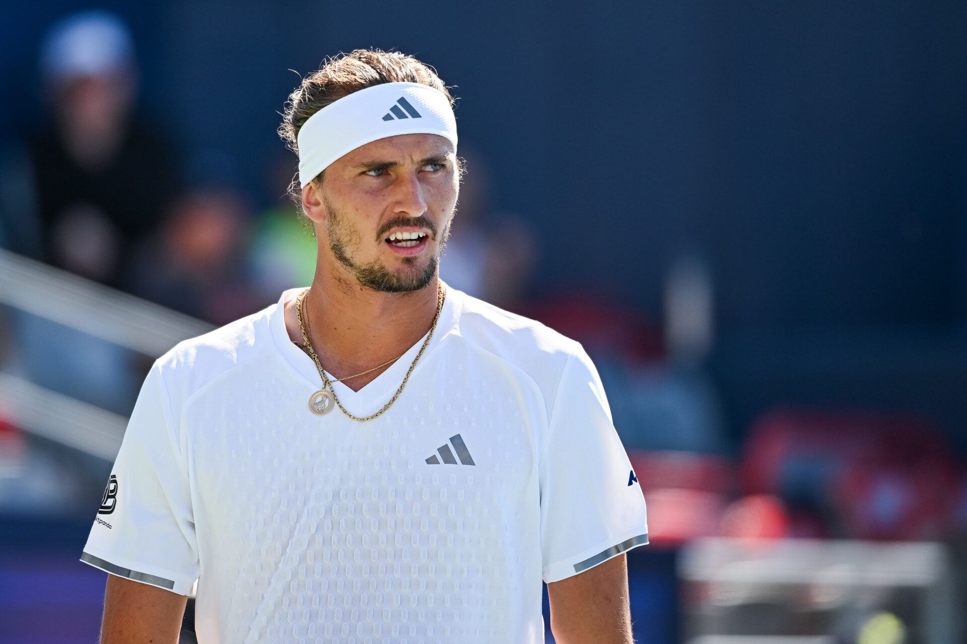 Alexander Zverev (GER) looks on against Tallon Griekspoor (NED) in second round play at IGA Stadium.