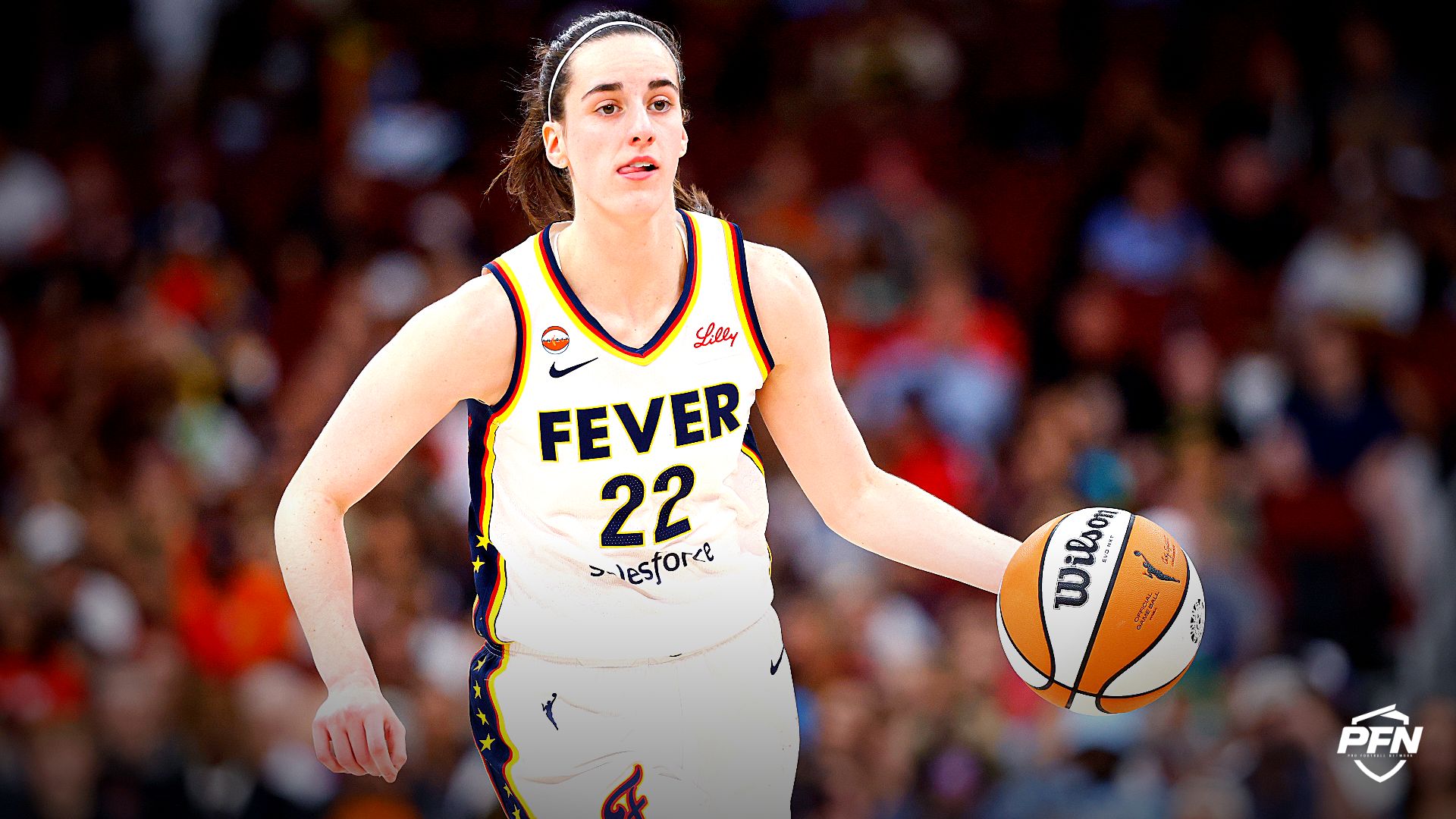 Caitlin Clark highlights Kelsey Mitchell’s offensive brilliance after the Fever guard helped Indiana overwhelm the Liberty.