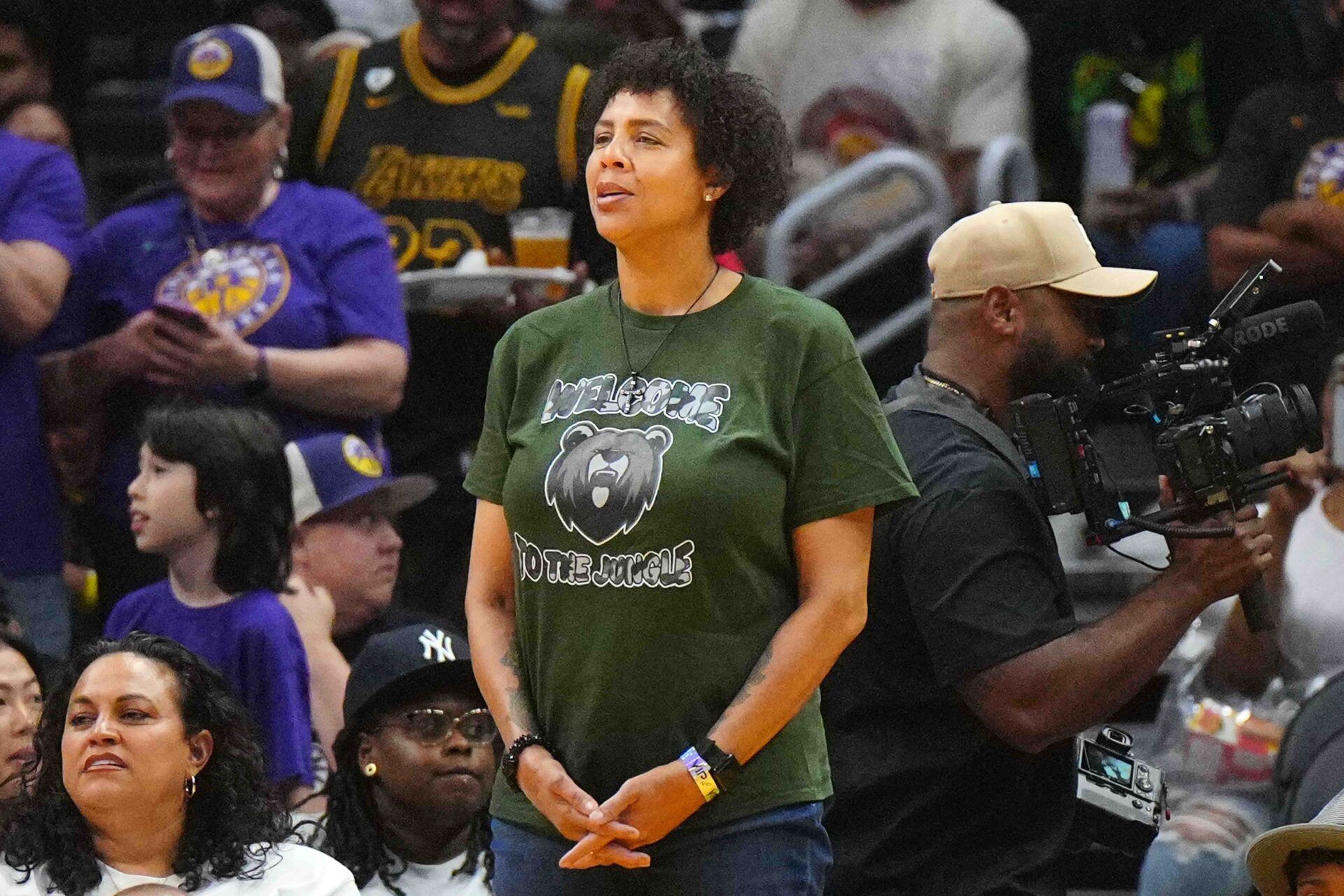 Cheryl Miller attends the WNBA game between the Las Vegas Aces and the LA Sparks at Crypto.com Arena.