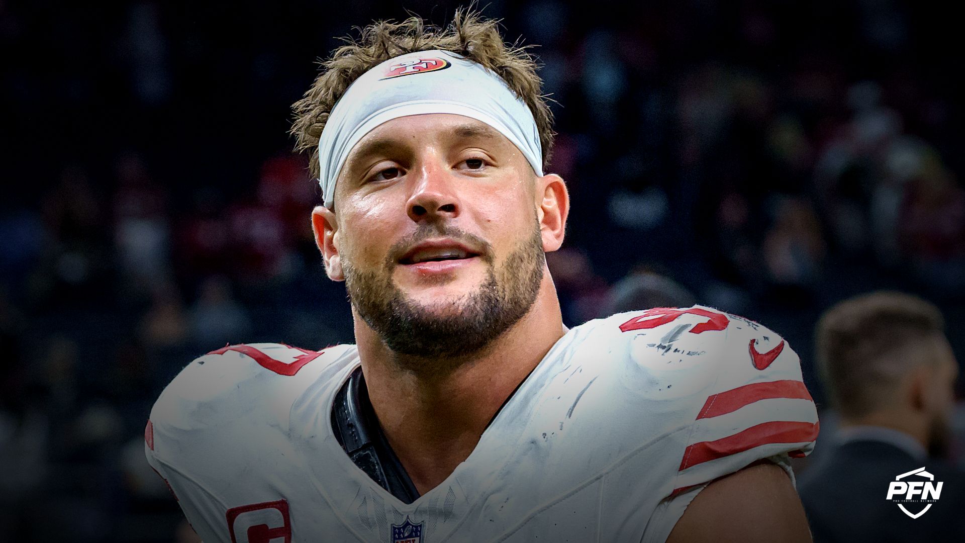 San Francisco 49ers defensive end Nick Bosa.