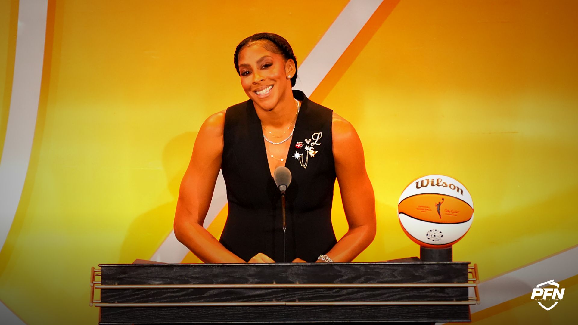 Candace Parker opens up about the WNBA GOAT debate in her Hall of Fame speech, highlighting A’ja Wilson as the next great star.