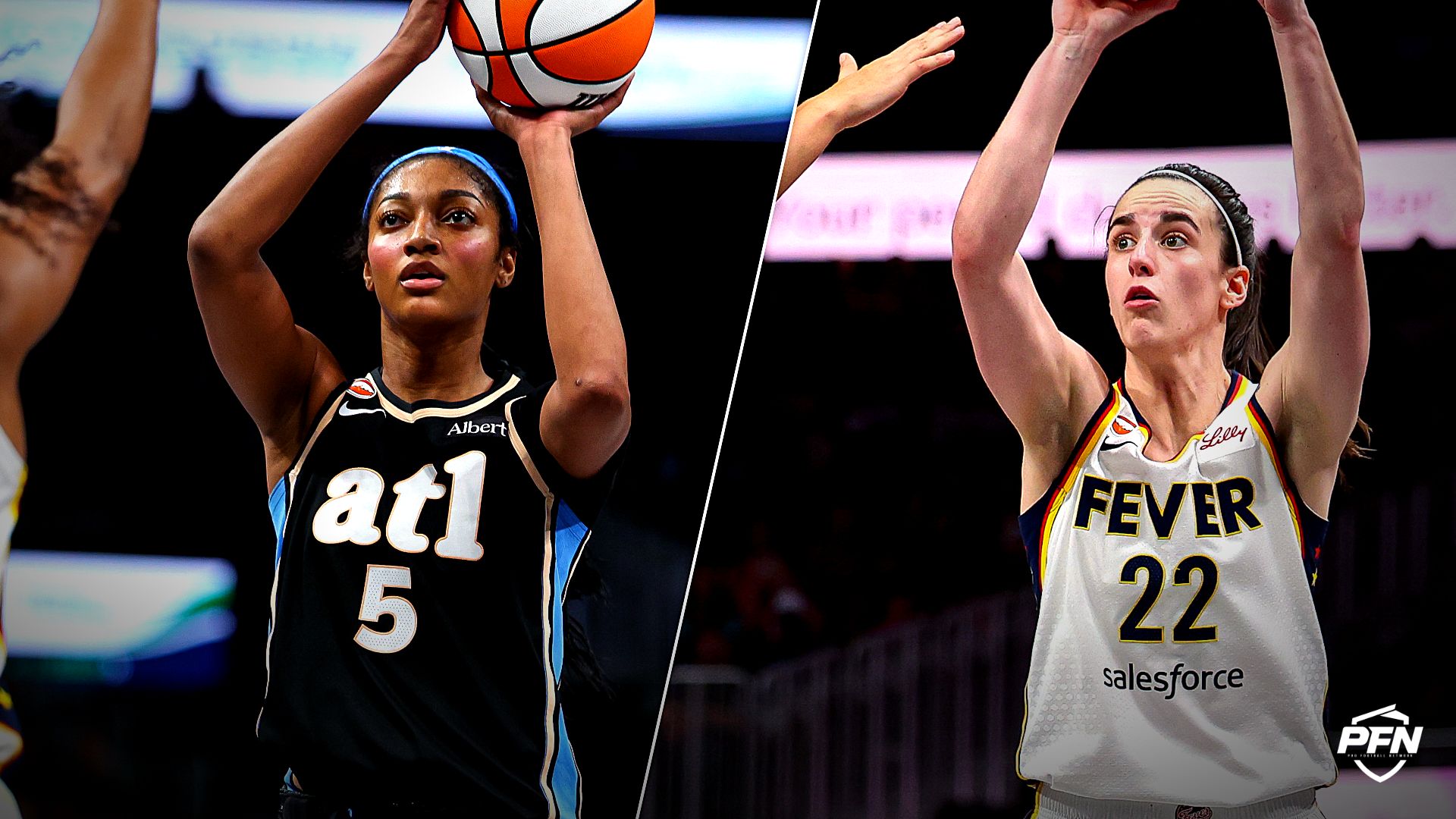 Collage featuring BASKETBALL-WNBA-ATL-IND/ and BASKETBALL-WNBA-ATL-IND/.
IMAGN IMAGES via Reuters Connect