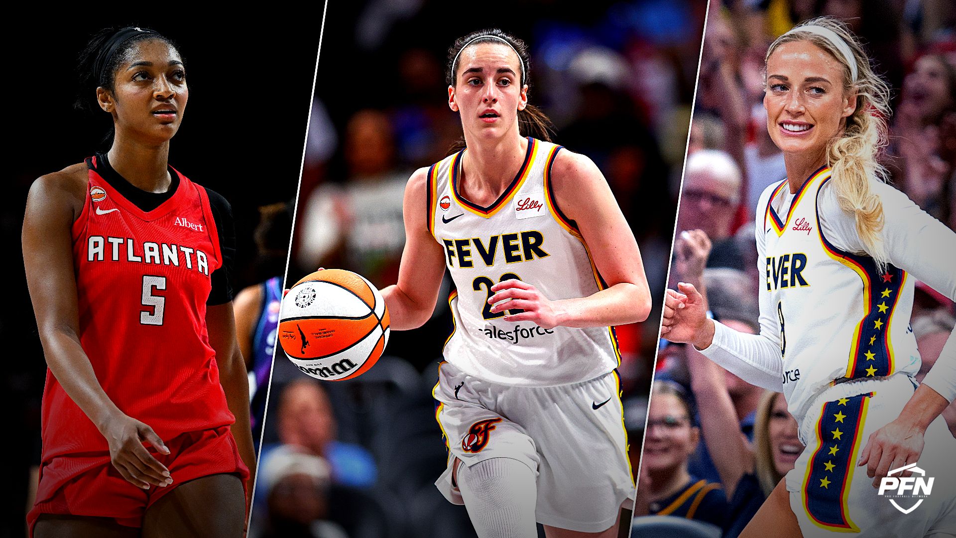 WNBA world is buzzing over the sold-out Fever-Dream game, with Caitlin Clark, Sophie Cunningham and Angel Reese driving the conversation.