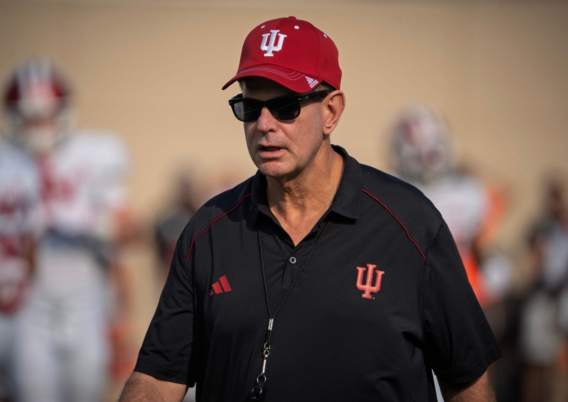 Head Coach Curt Cignetti during Indiana University's football camp practice on Thursday, Aug. 13, 2026.
