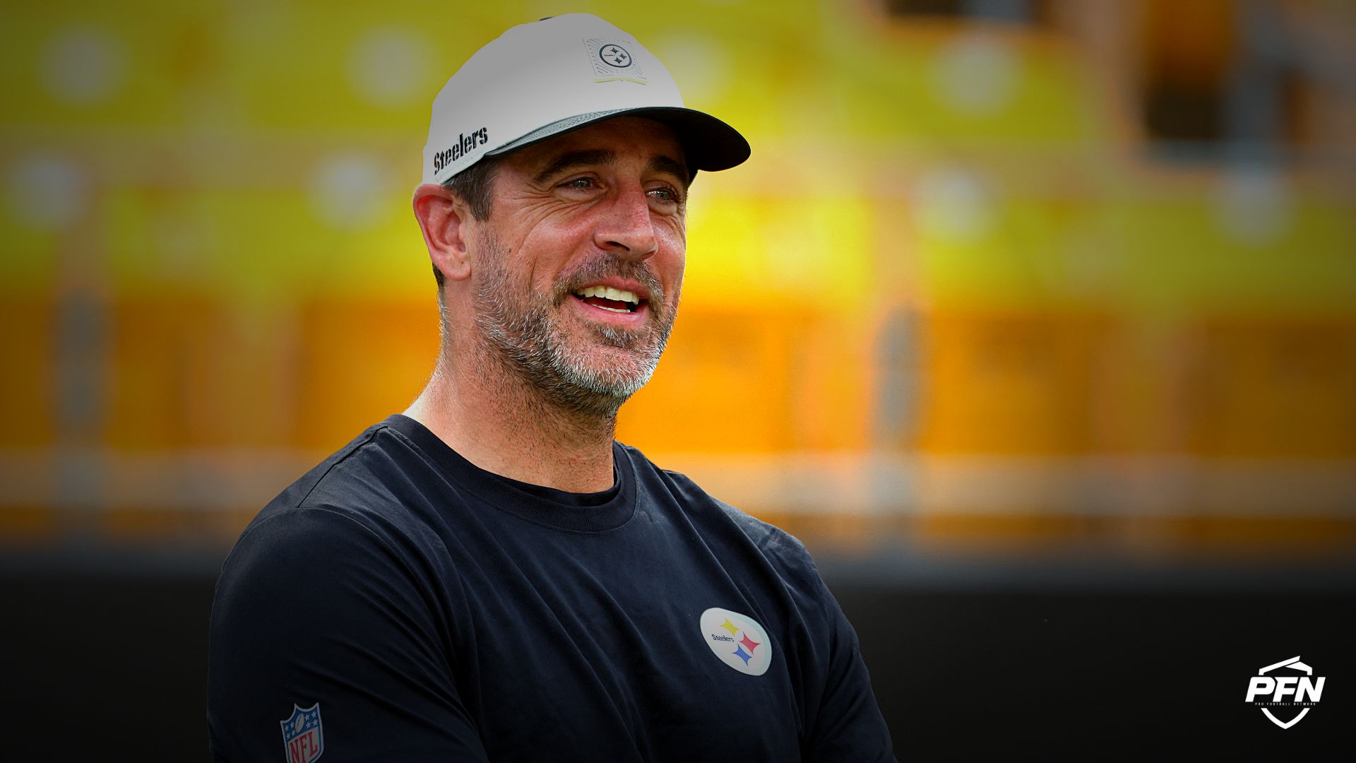 Pittsburgh Steelers quarterback Aaron Rodgers.