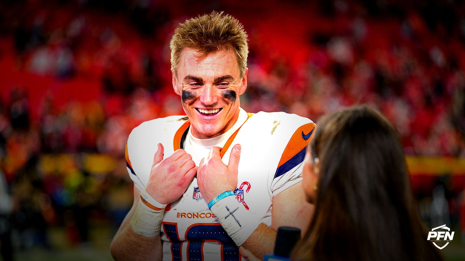 Denver Broncos quarterback Bo Nix.