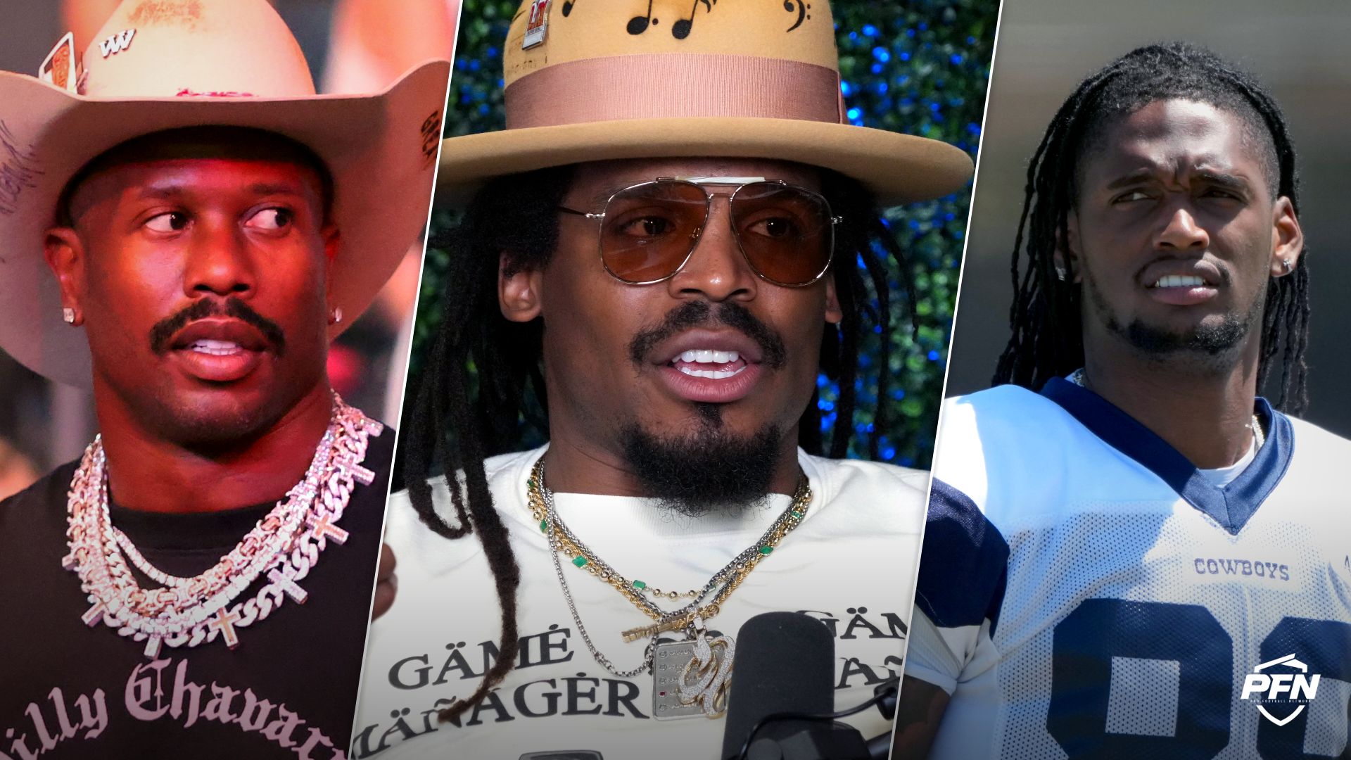 'We Talking About a 3-Time Baby Mama’ — Cam Newton Sounds Off on CeeDee Lamb, Von Miller’s Awkward Cowboys Situation