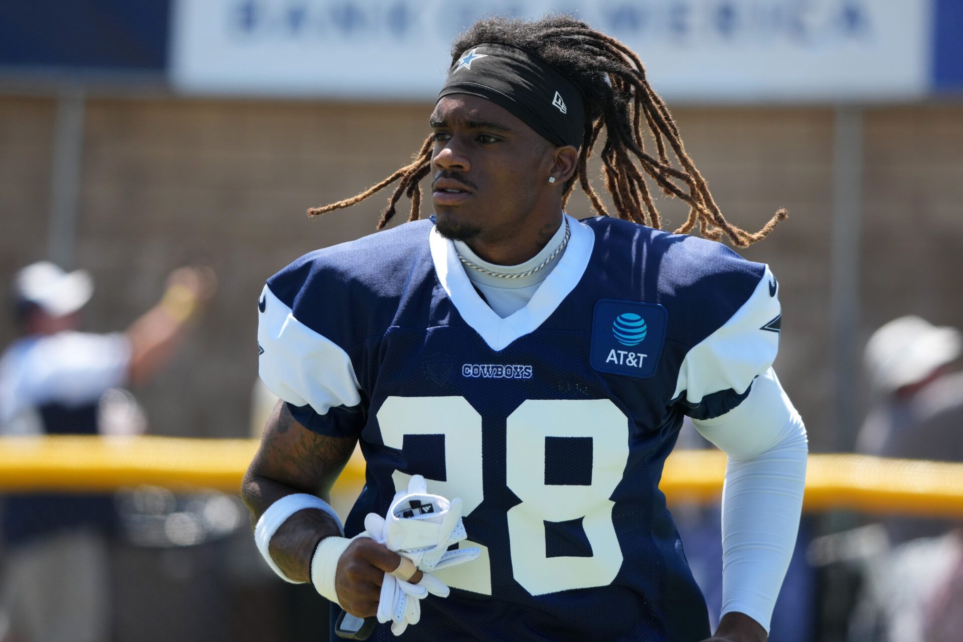 Dallas Cowboys cornerback Shavon Revel Jr. (28) at training camp at River Ridge Playing Fields.