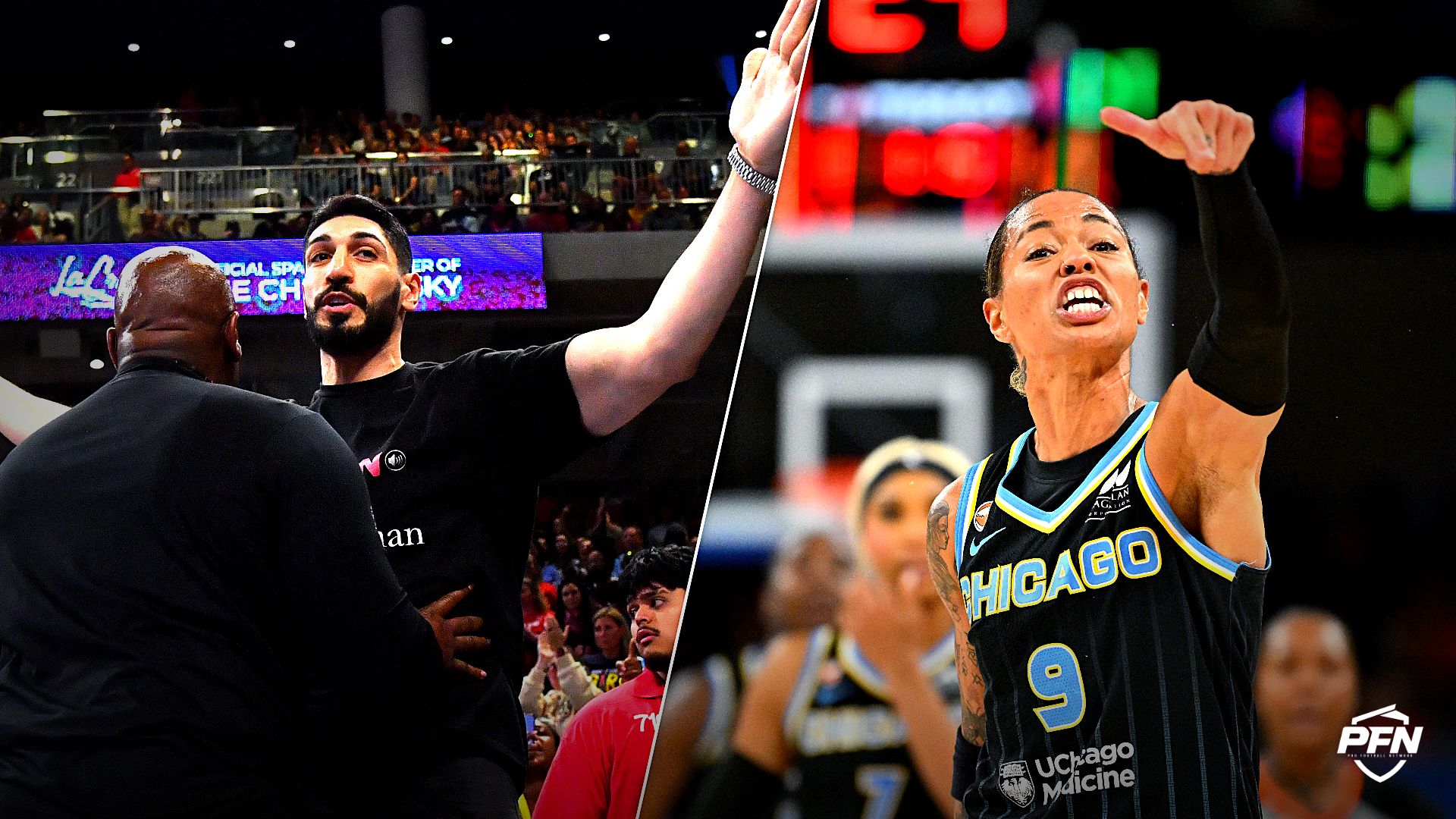 'Makes the Insanity All the More Obvious' -- Riley Gaines Spotlights Enes Kanter's Imposing Physical Advantages As WNBA Trans Stunt Goes Off the Rails