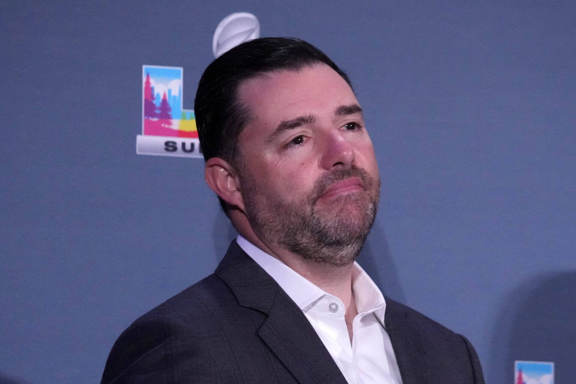 San Francisco 49ers owner Jed York at the Super Bowl LX host committee handoff press conference at Moscone Center.