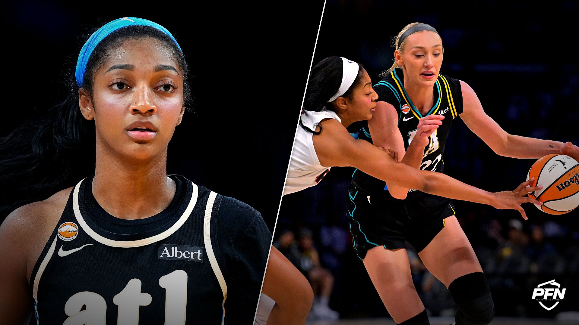 Collage featuring BASKETBALL-WNBA-LAS-ATL/ and BASKETBALL-WNBA-LAS-ATL/.
IMAGN IMAGES via Reuters Connect