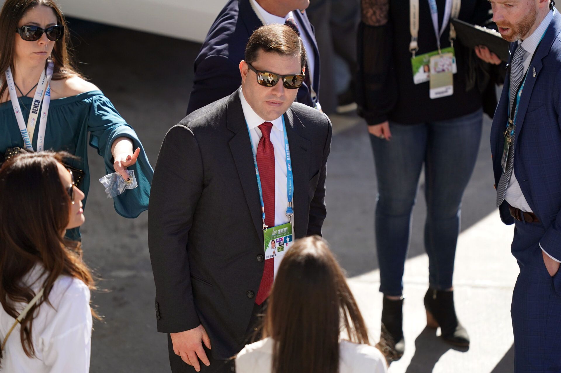 San Francisco 49ers CEO Jed York arrives at Hard Rock Stadium before Super Bowl LIV against the Kansas City Chiefs.