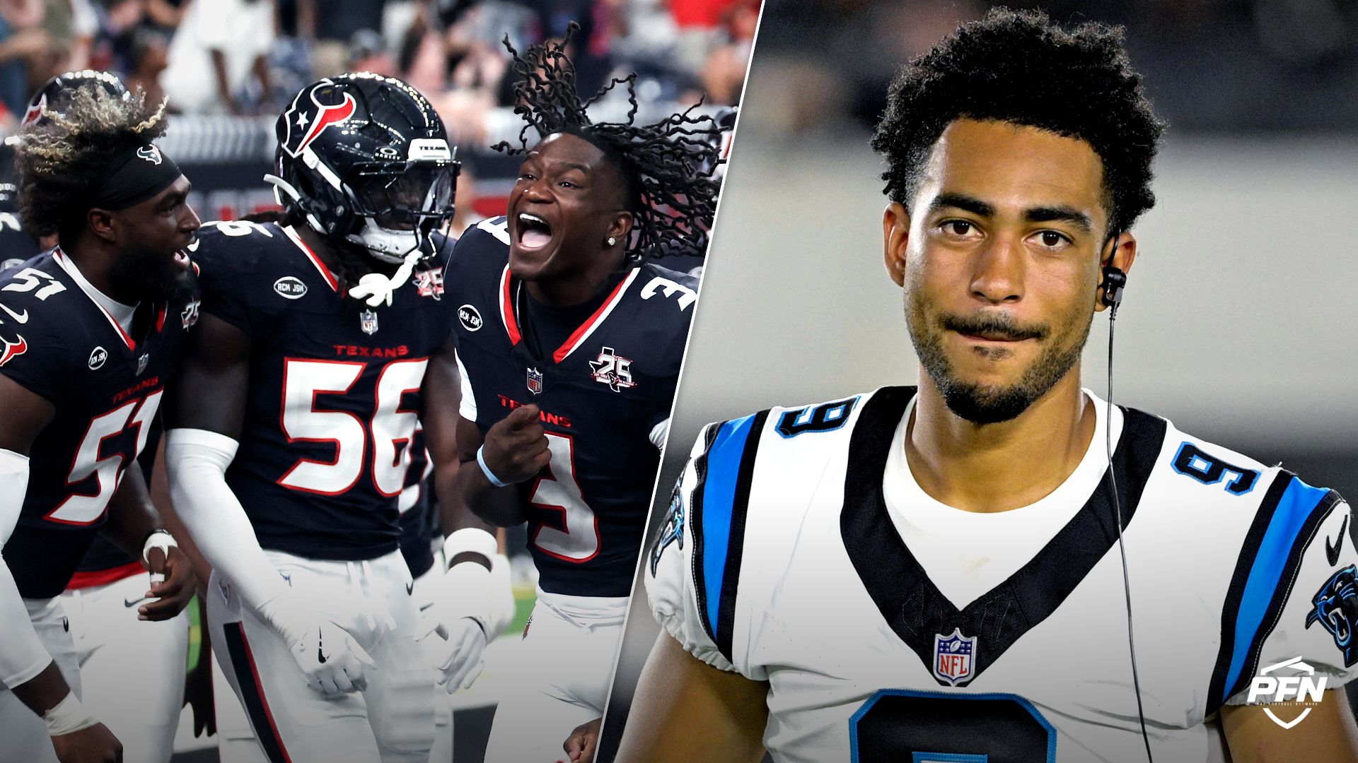 ‘Yikes,’ ‘Texans Defense Is Just Monstrous’ — NFL World Reacts to Bryce Young’s Brutal Joint Practice vs. Houston