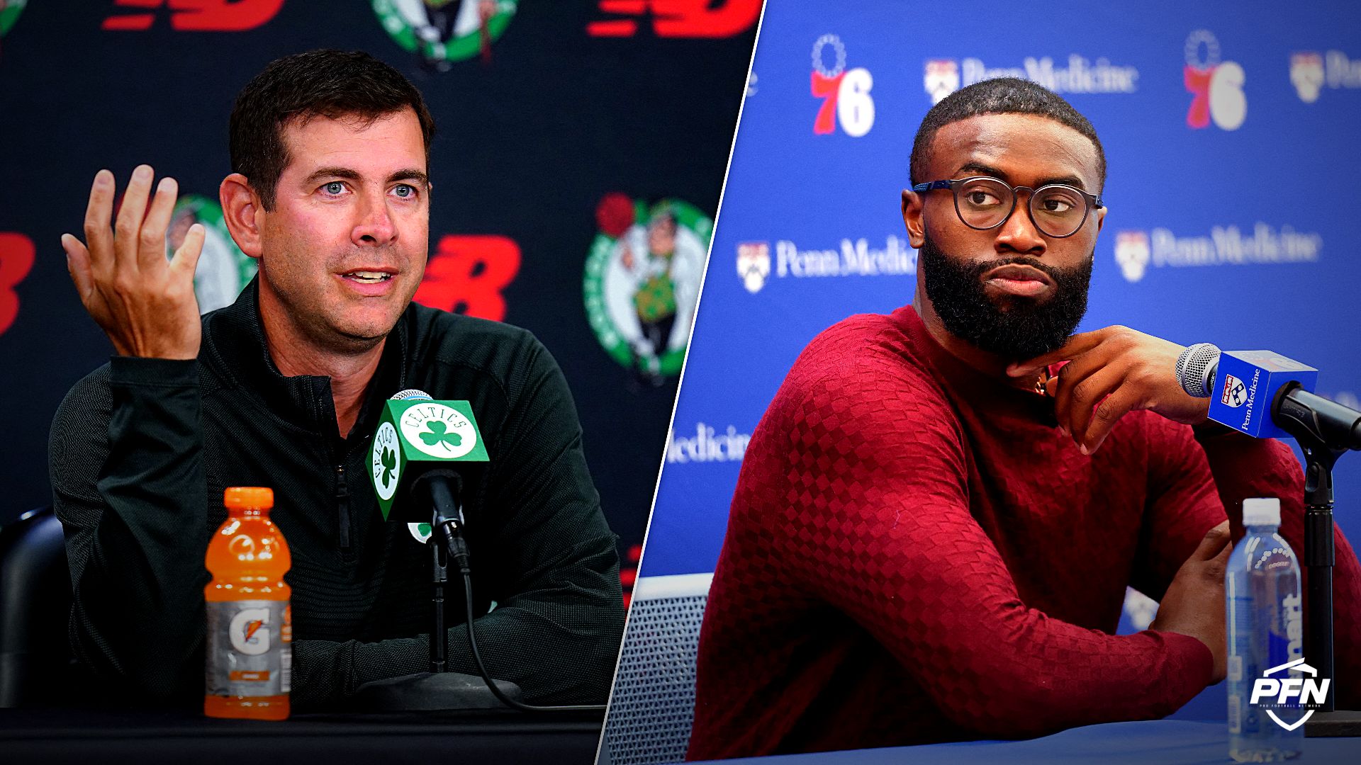 Brad Stevens’ Jaylen Brown jersey retirement comments divide the NBA world, with fans debating whether the Celtics star has earned it.