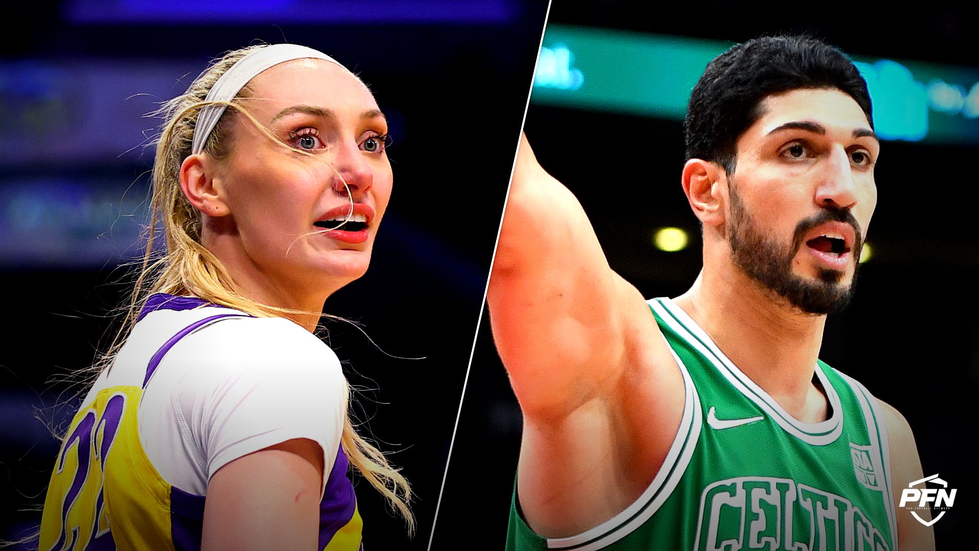 Collage featuring BASKETBALL-WNBA/ and BASKETBALL-NBA-TOR-BOS/.
IMAGN IMAGES via Reuters Connect / USA TODAY Sports