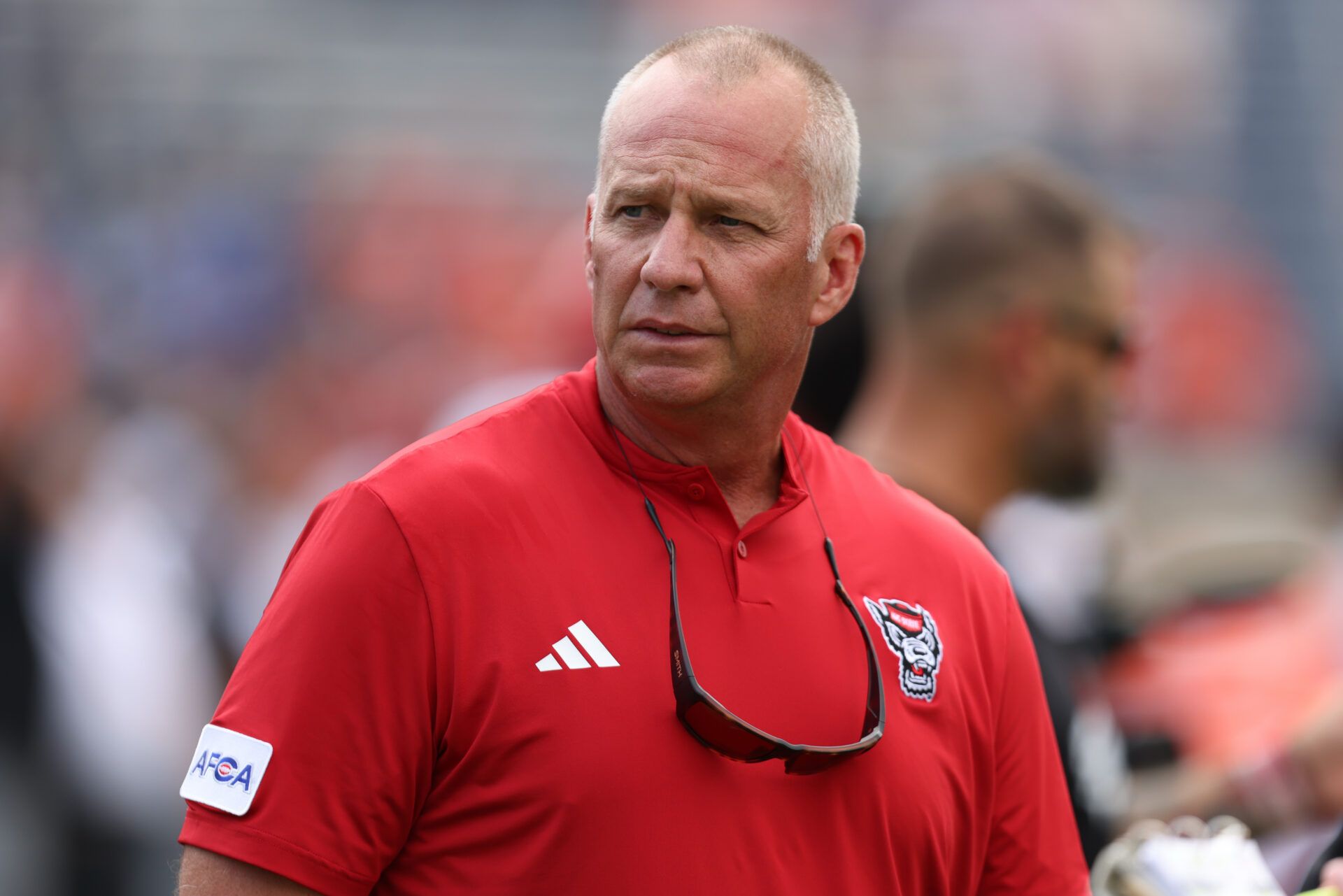 North Carolina State Wolfpack head coach Dave Doeren before the game against the Virginia Cavaliers at Scott Stadium.