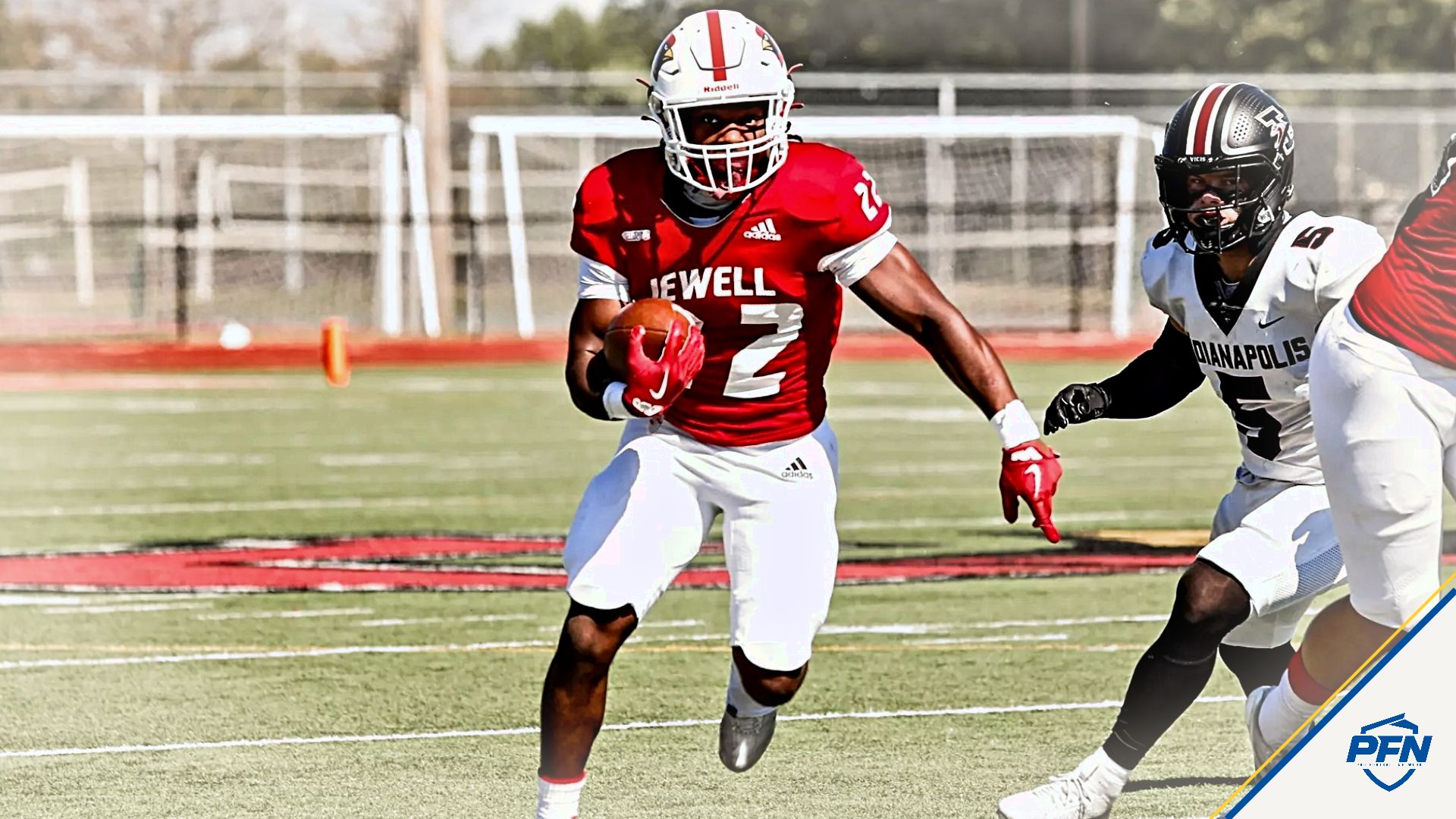 William Jewel College running back MicahJo Barnett.