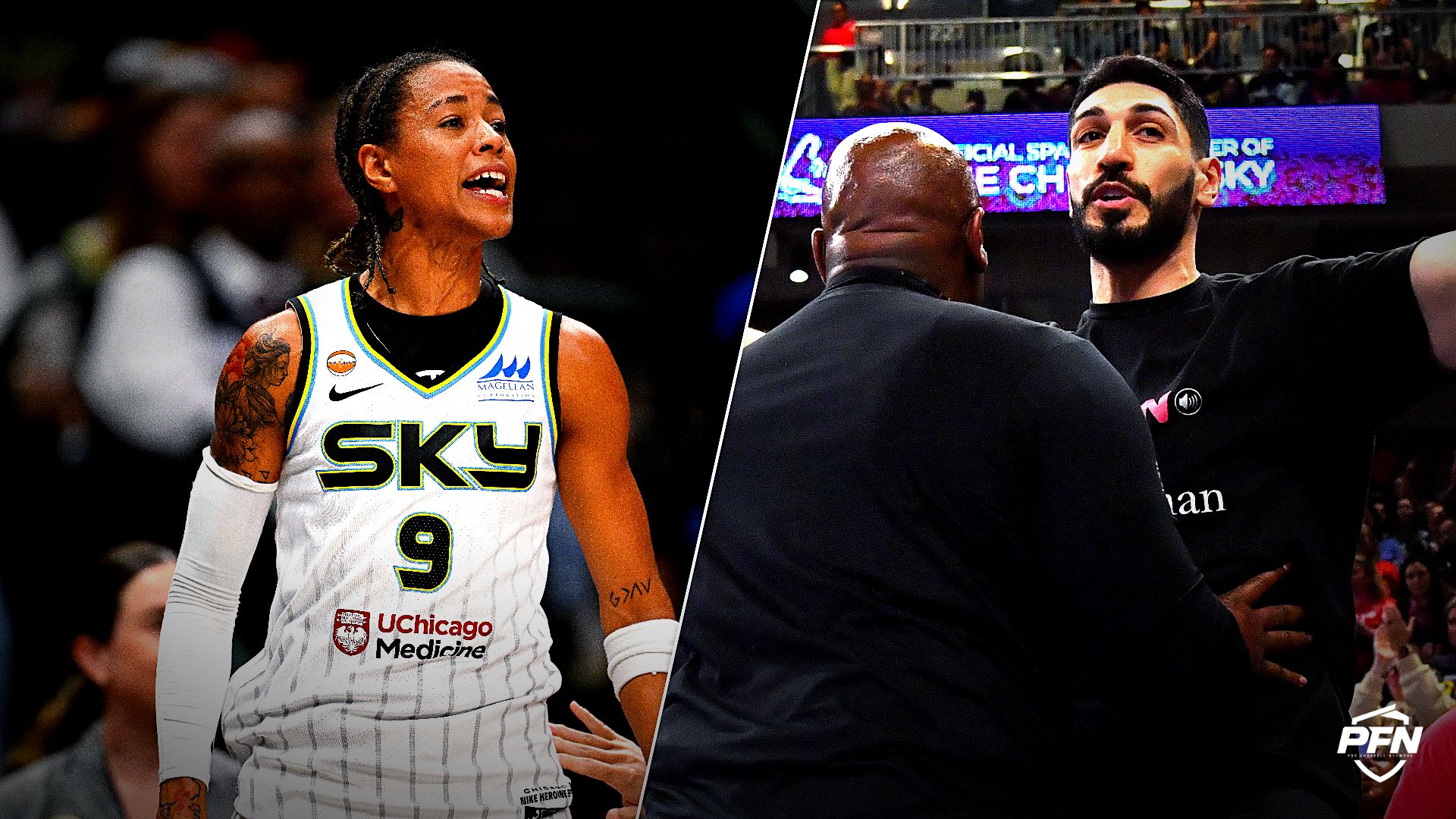 WNBA fans take opposing sides after Natasha Cloud speaks out on her clash with Enes Kanter and calls for league action.