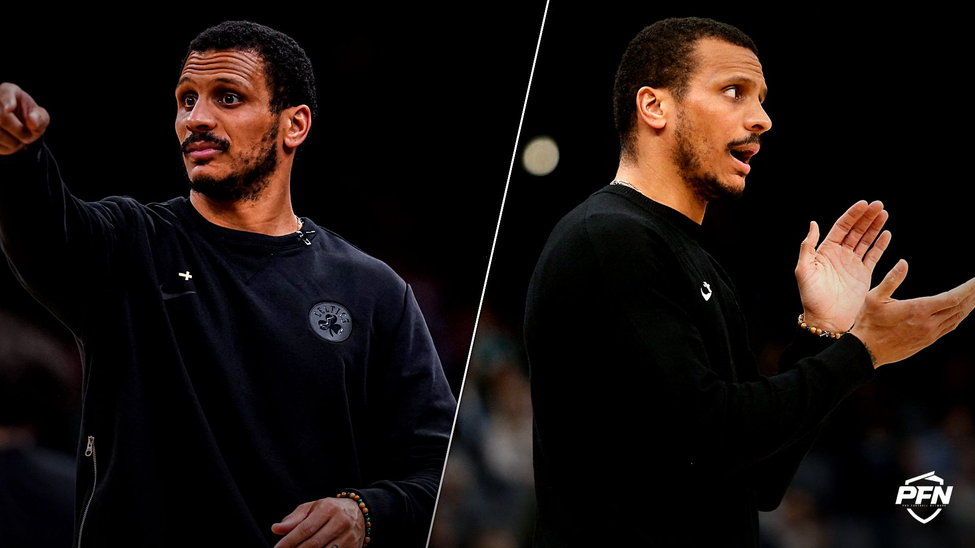 Collage featuring BASKETBALL-NBA-BOS-PHI/ and BASKETBALL-NBA-MEM-BOS/.
IMAGN IMAGES via Reuters Connect