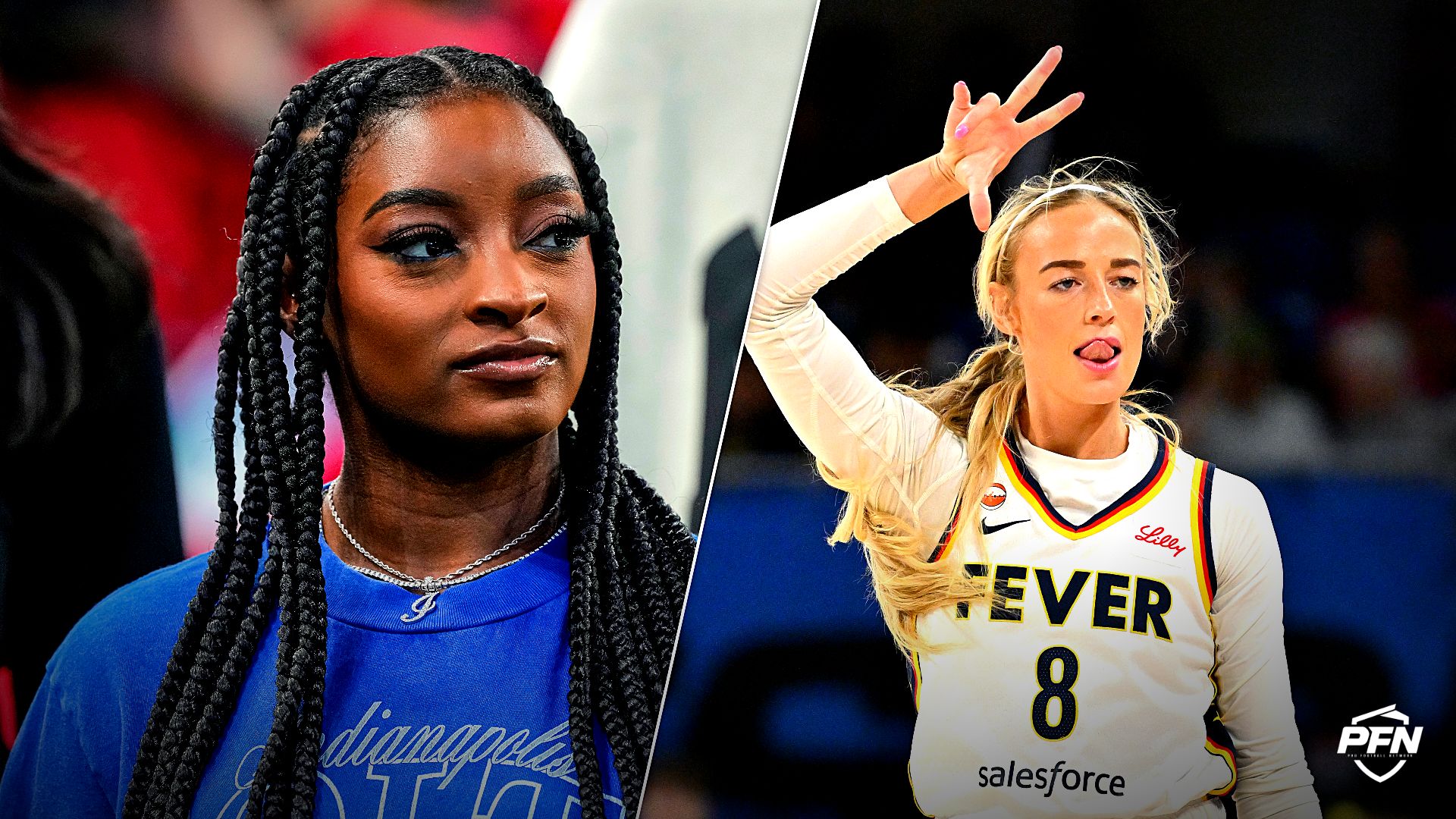 Simone Biles and Sophie Cunningham are caught up in a stream of controversy after XX-XY CEO Jennifer Sey called out the Indiana Fever