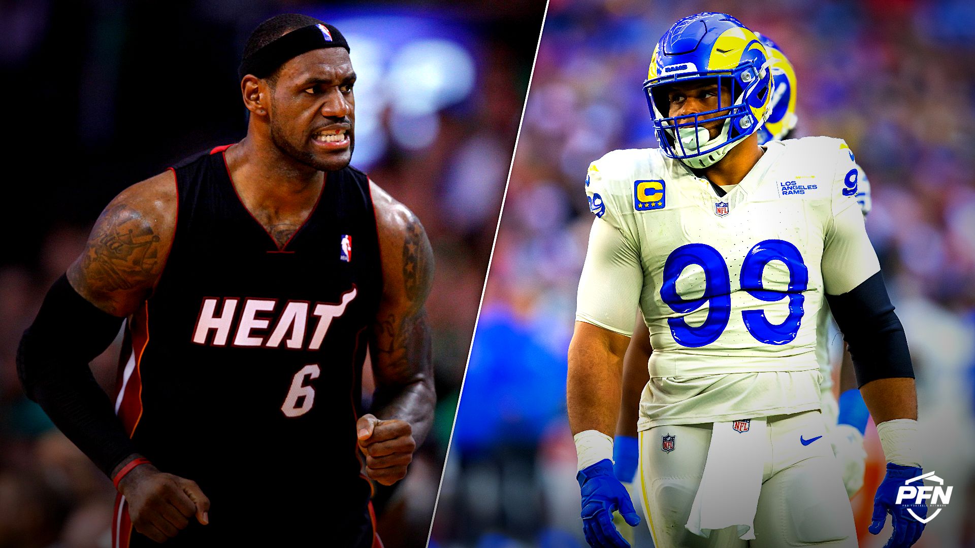 Collage featuring BASKETBALL-NBA/ and FOOTBALL-NFL-ARI-LAR/.