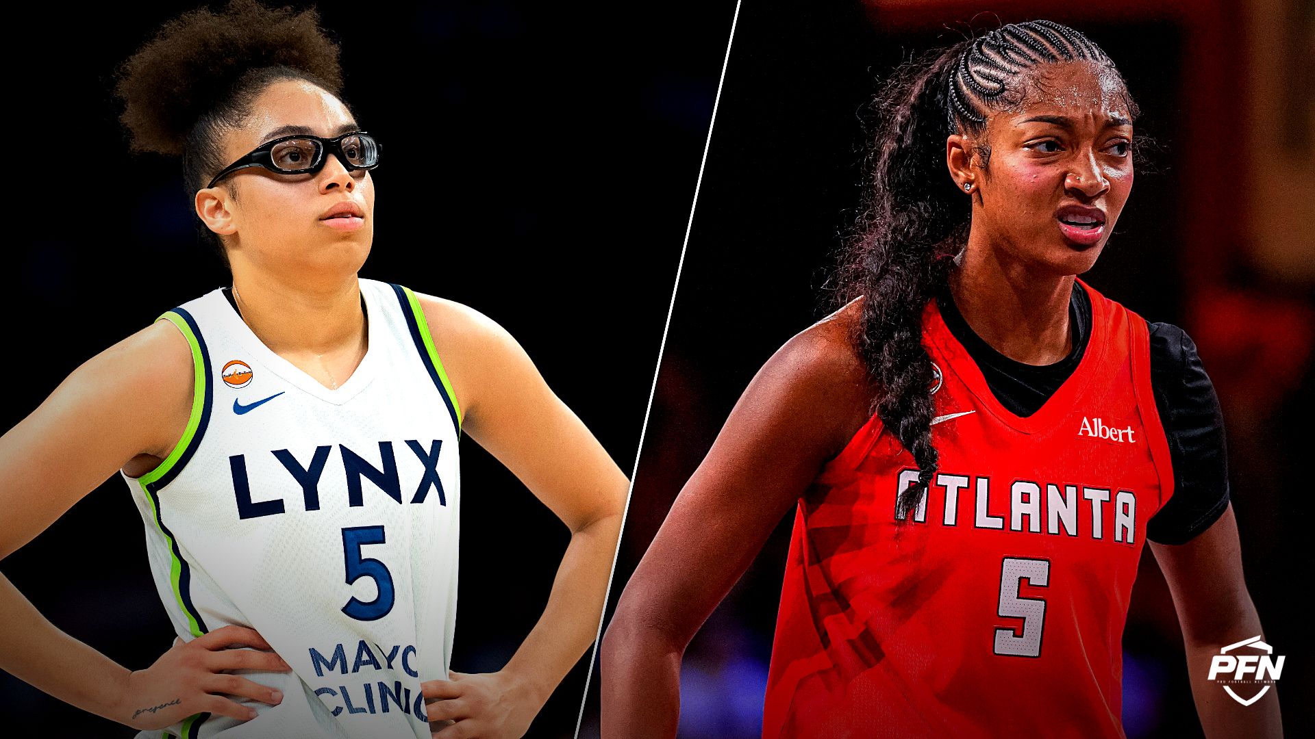 Collage featuring BASKETBALL-WNBA-MIN-GSV/ and BASKETBALL-WNBA-ATL-MIN/.
IMAGN IMAGES via Reuters Connect