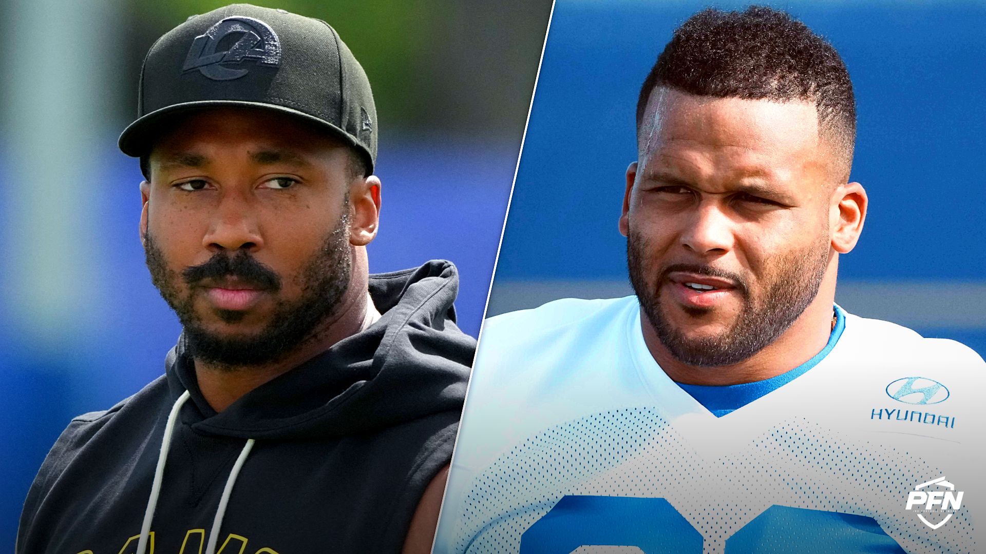 ‘Aaron [Donald] Is a Little Crazy’ — Ex-NFL Players Pick Winner in Hypothetical Fight Between Rams Legend, Myles Garrett