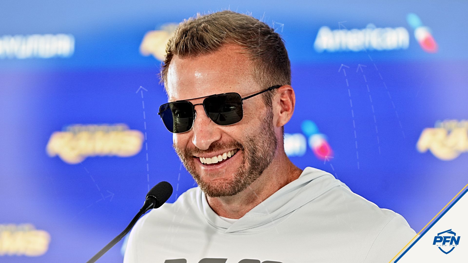 Los Angeles Rams coach Sean McVay.