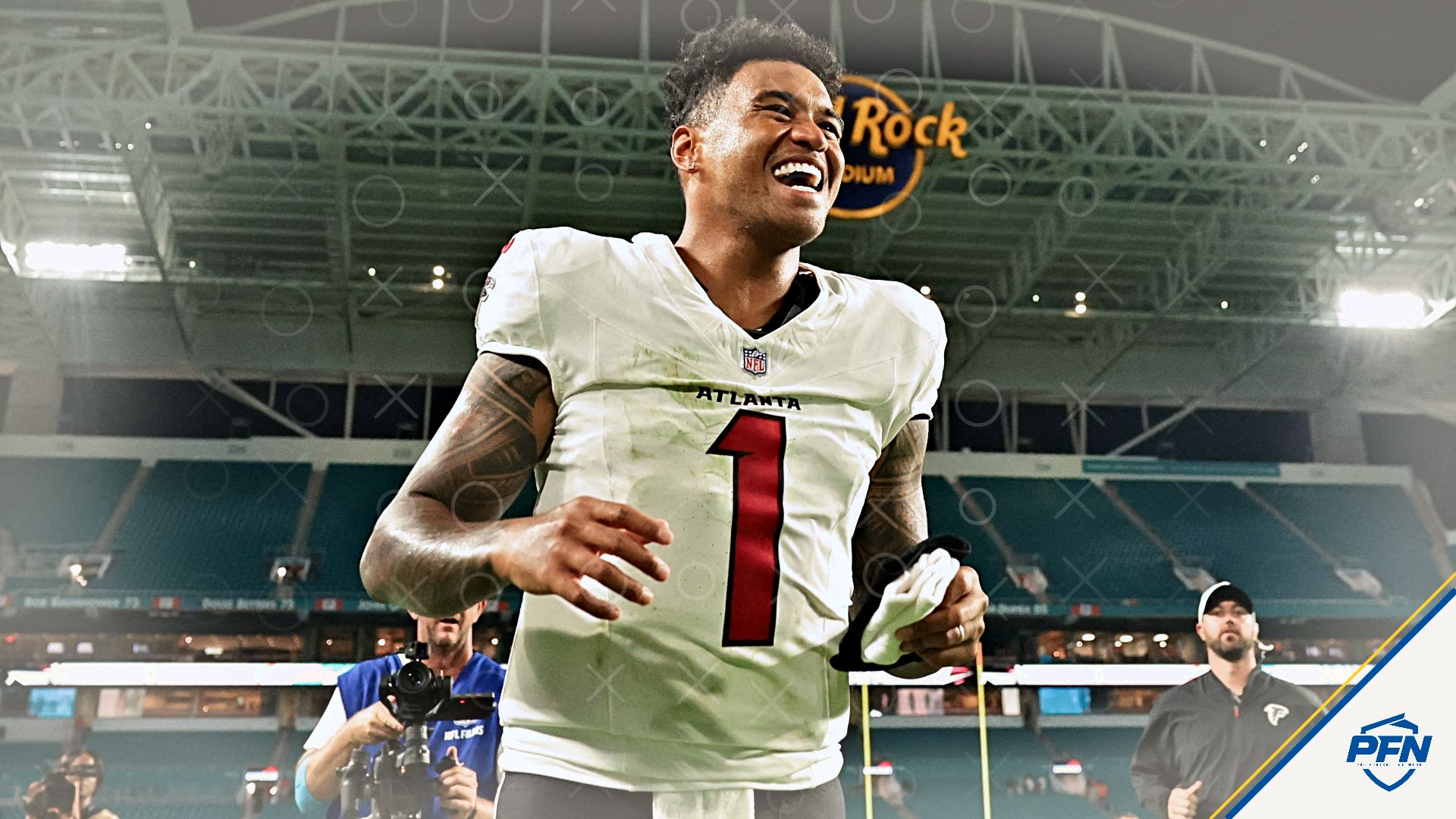 Atlanta Falcons quarterback Tua Tagovailoa.