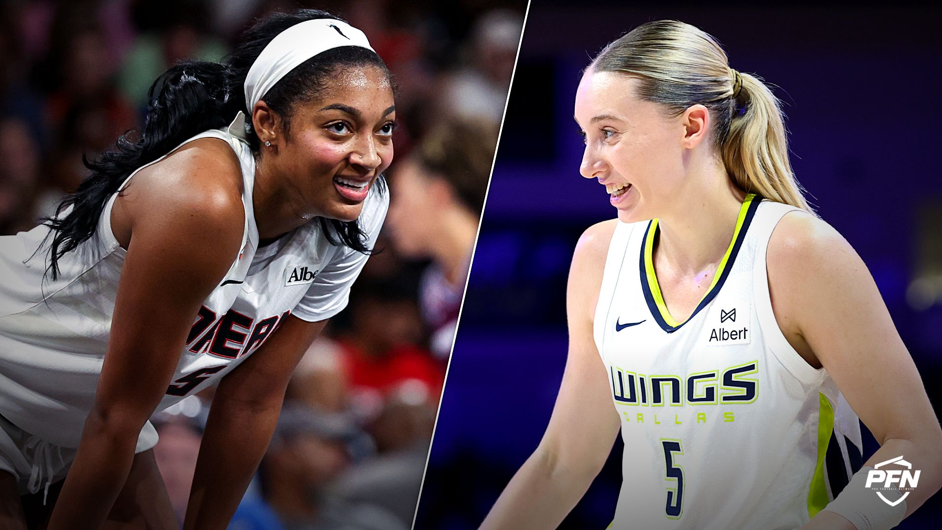 'You Got a Special Whistle' -- Angel Reese, Paige Bueckers Playfully Butt Heads Behind the Scenes With Team USA