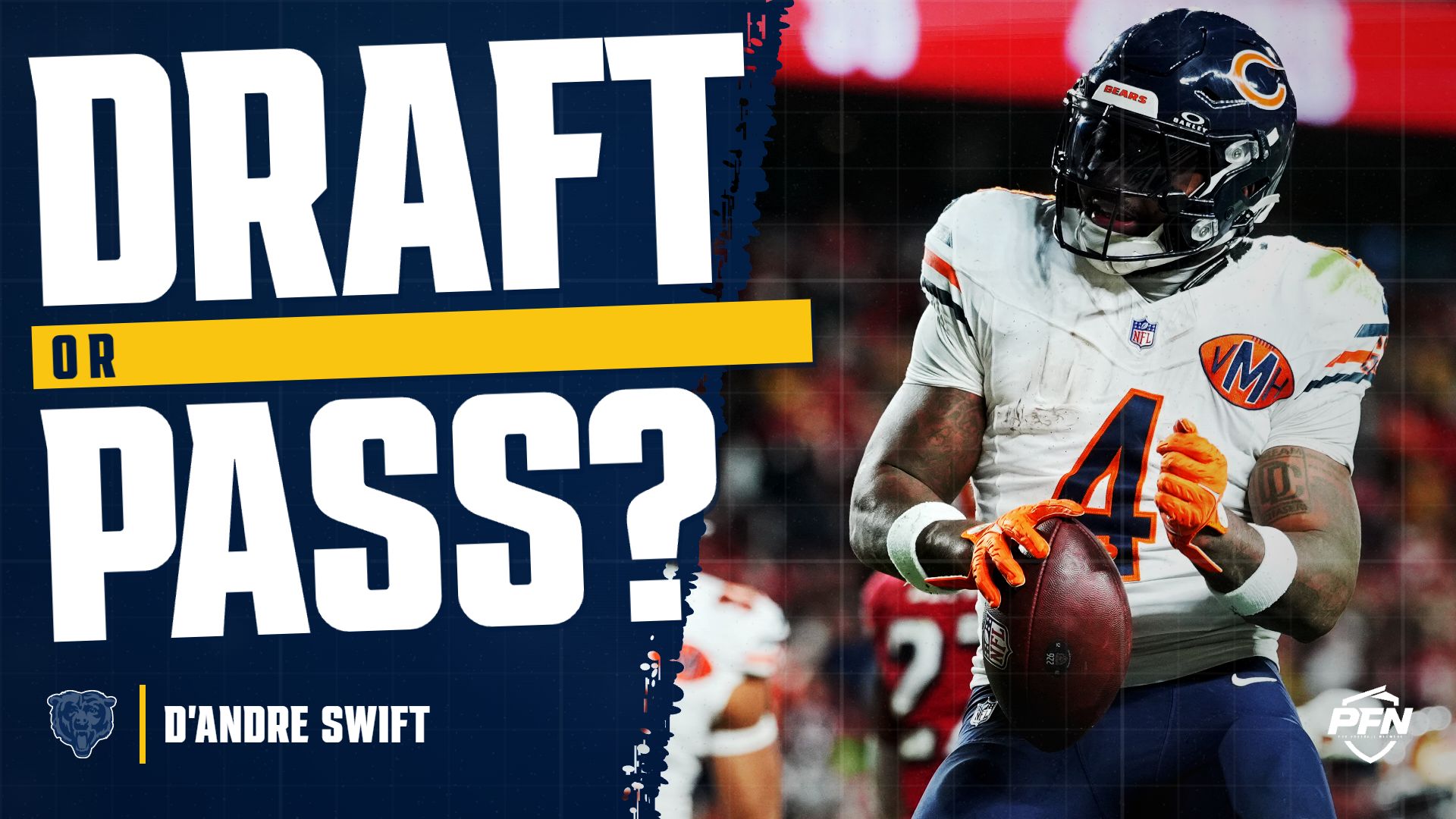 D'Andre Swift Fantasy Prediction 2026: