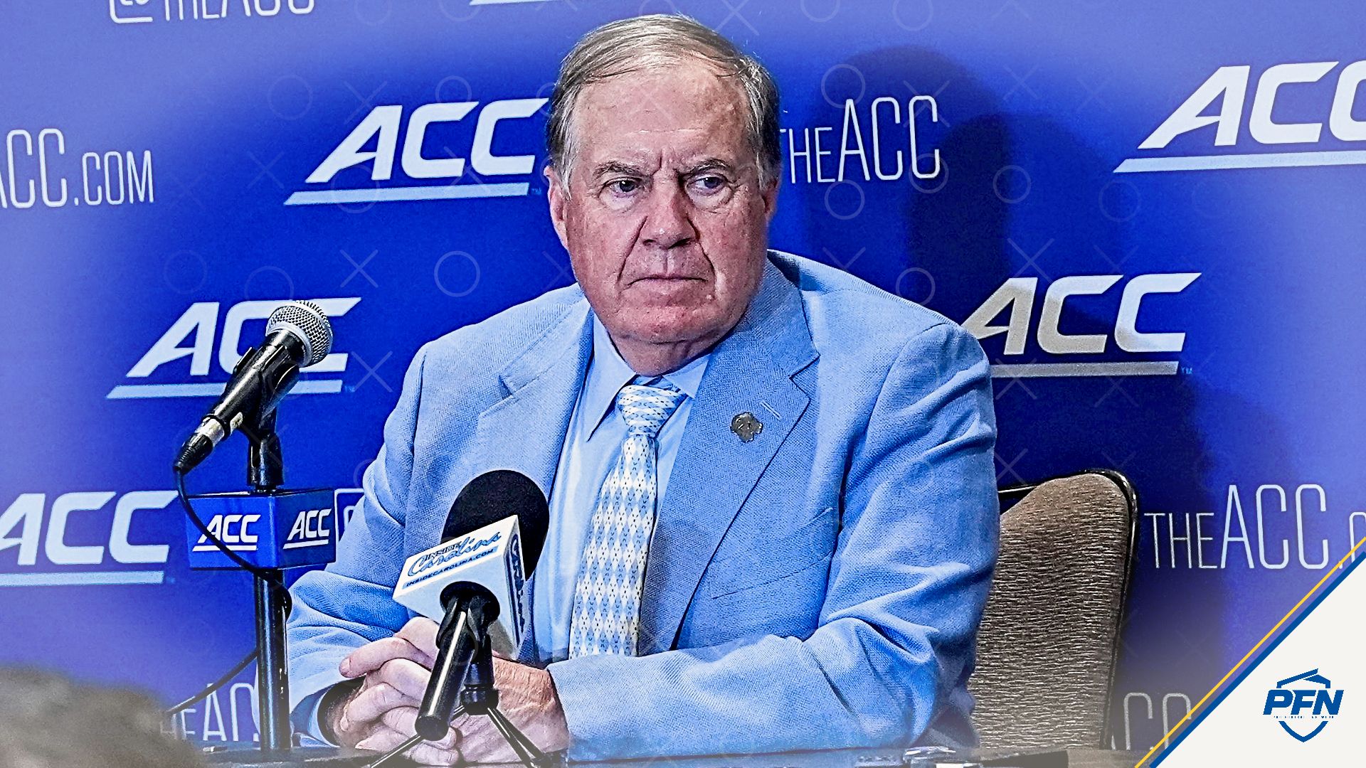 North Carolina head coach Bill Belichick.