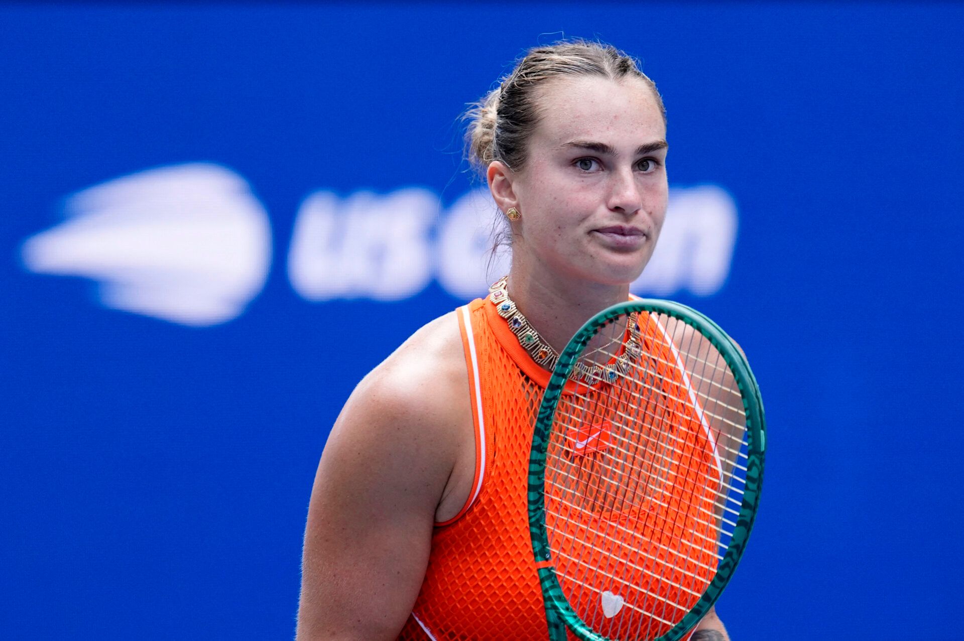 Tennis - U.S. Open - Flushing Meadows, New York, United States - September 4, 2026 Belarus' Aryna Sabalenka celebrates winning her third round match against Uzbekistan's Kamilla Rakhimova REUTERS/Eduardo Munoz