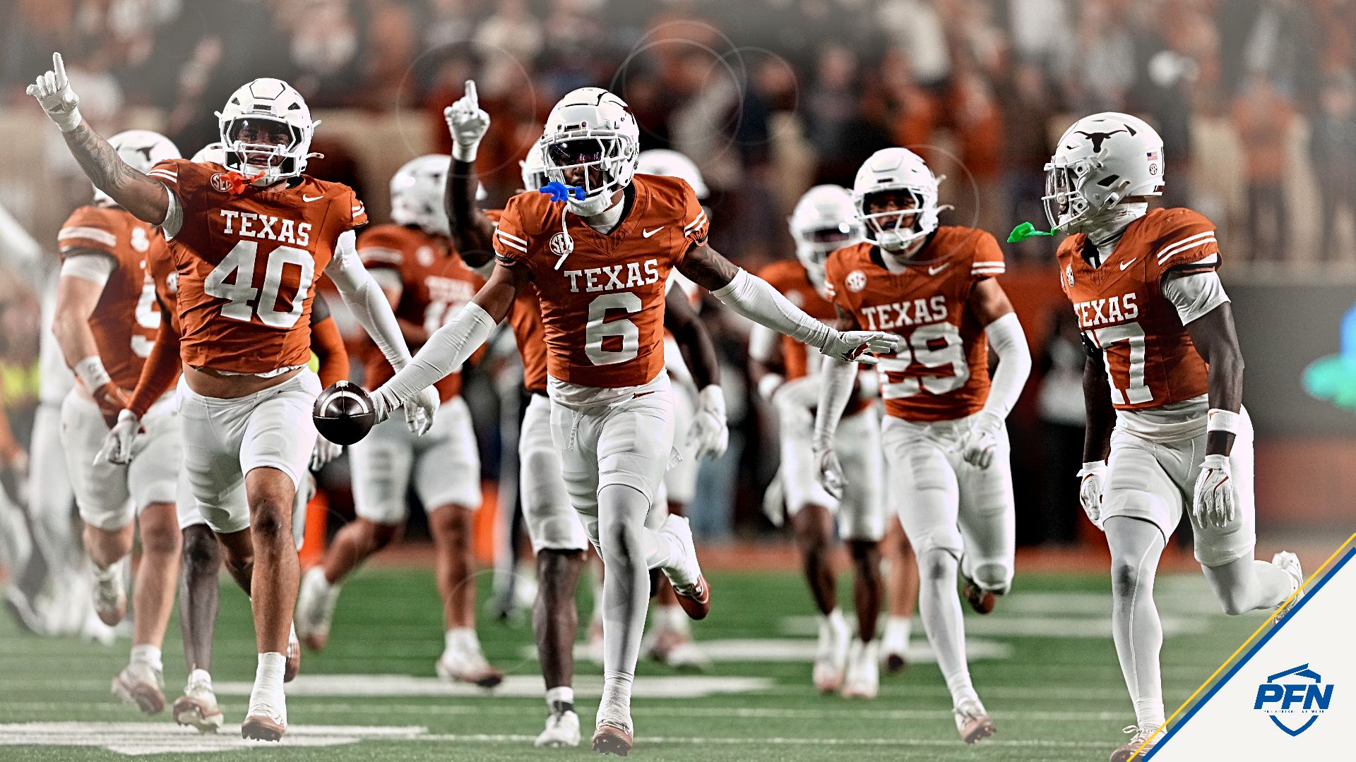 Texas Longhorns players.