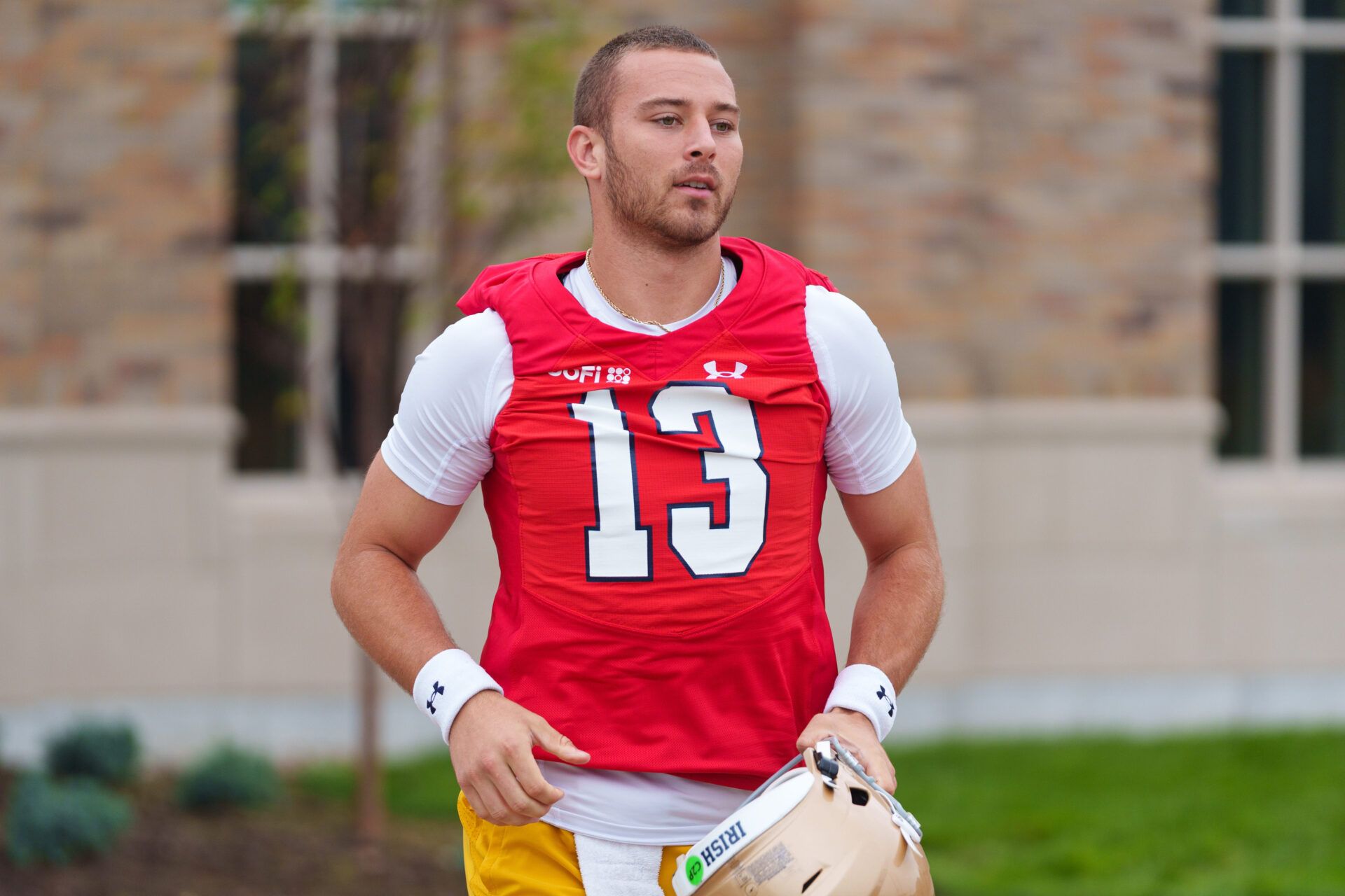 Notre Dame quarterback CJ Carr is expected to have a big season in 2026. A big opener against Wisconsin would be a good start for him - and for the Irish.