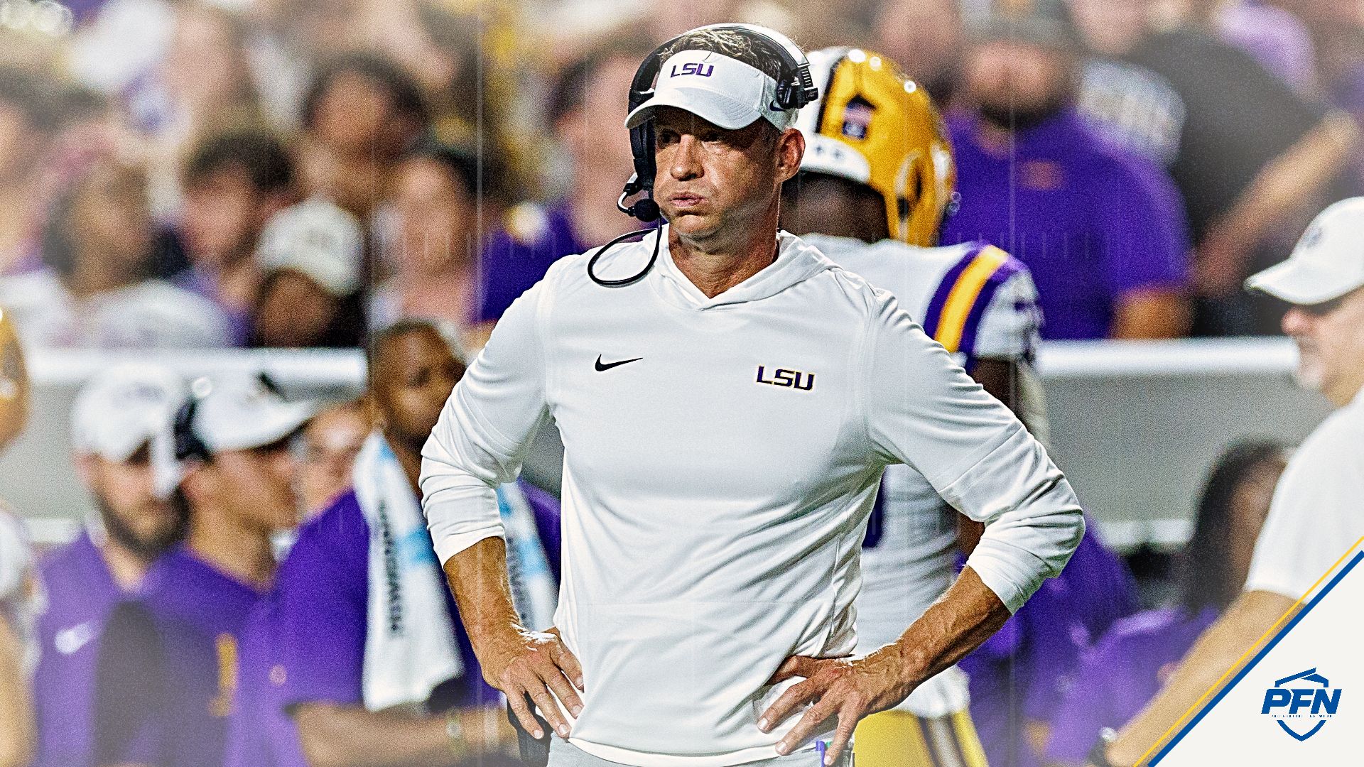 ‘Biggest Loser,’ ‘He Clearly Knows Him’ — CFB Fans Divided After LSU HC Lane Kiffin Appears To Shove ‘A College Kid’