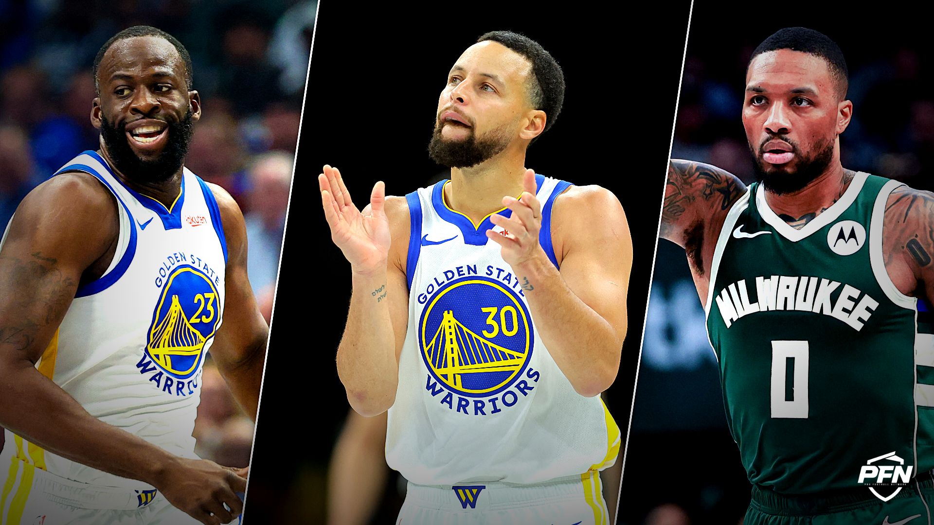 Collage featuring BASKETBALL-NBA-DAL-GSW/, BASKETBALL-NBA-BKN-GSW/, and BASKETBALL-NBA-DAL-MIL/.
IMAGN IMAGES via Reuters Connect