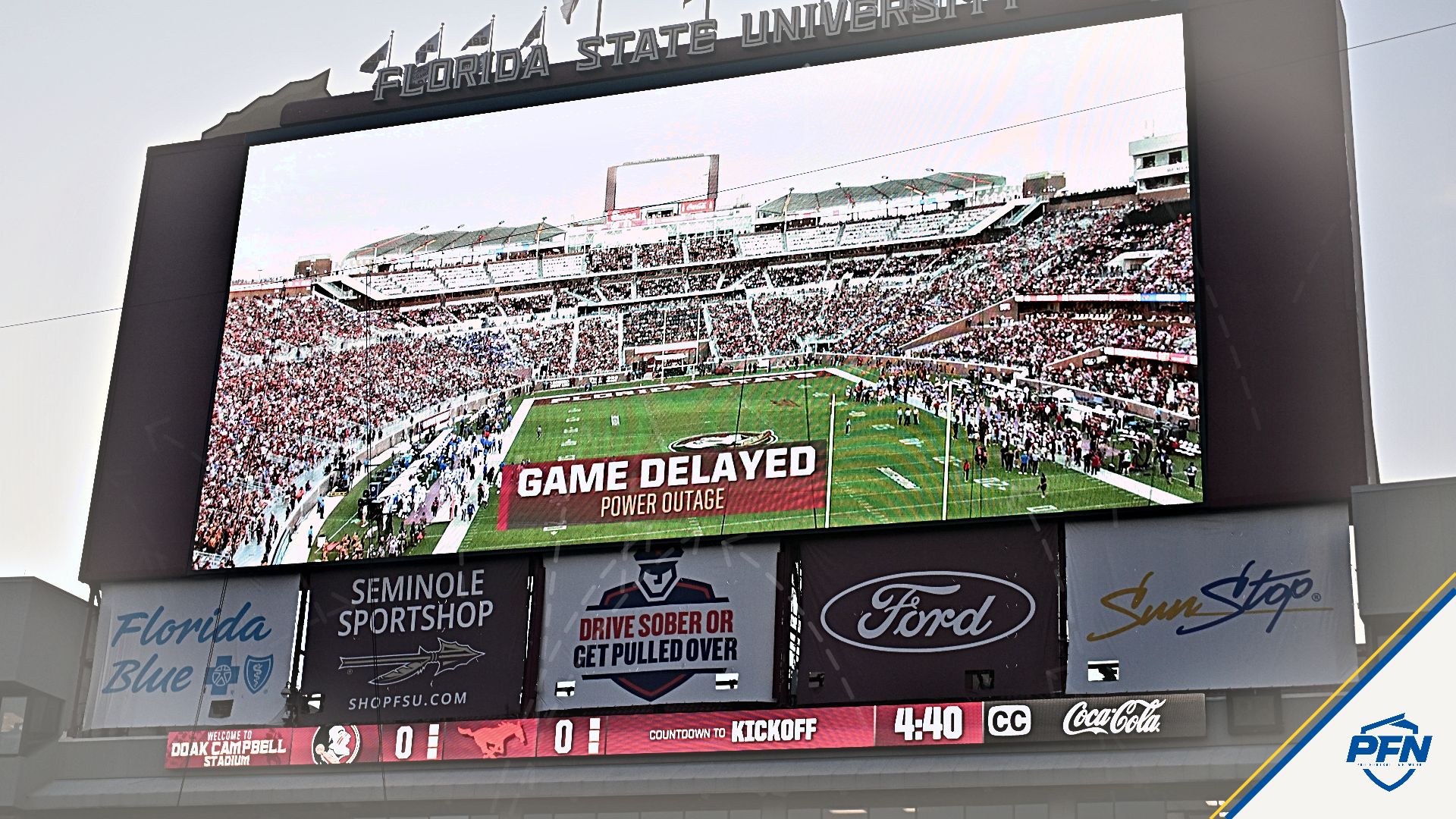 ‘Really Embarrassing for Florida State,' Unbelievably Bad Look' — CFB Analysts Tear Into FSU As Power Outage Delays SMU Game