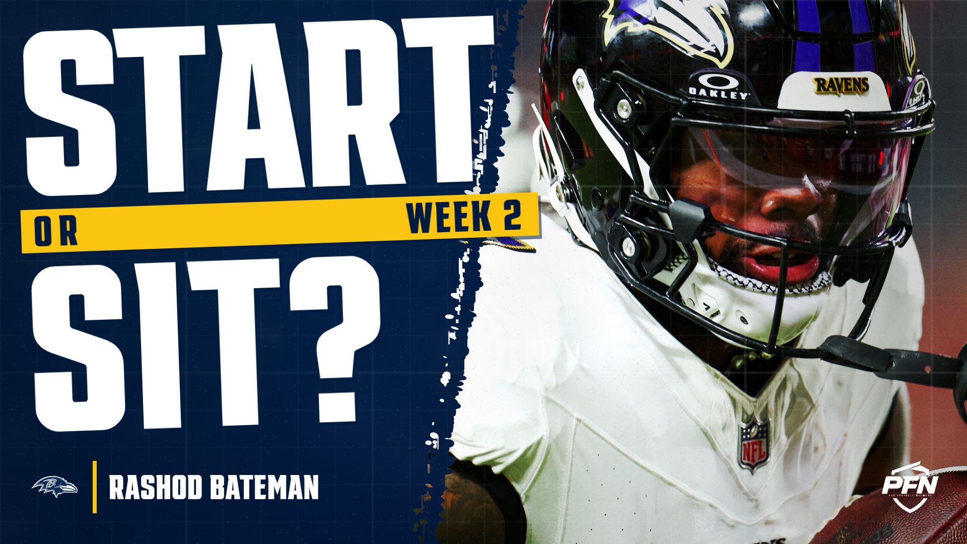 Rashod Bateman Fantasy Week 2 Start or Sit: 27 Routes, One Target, Sit