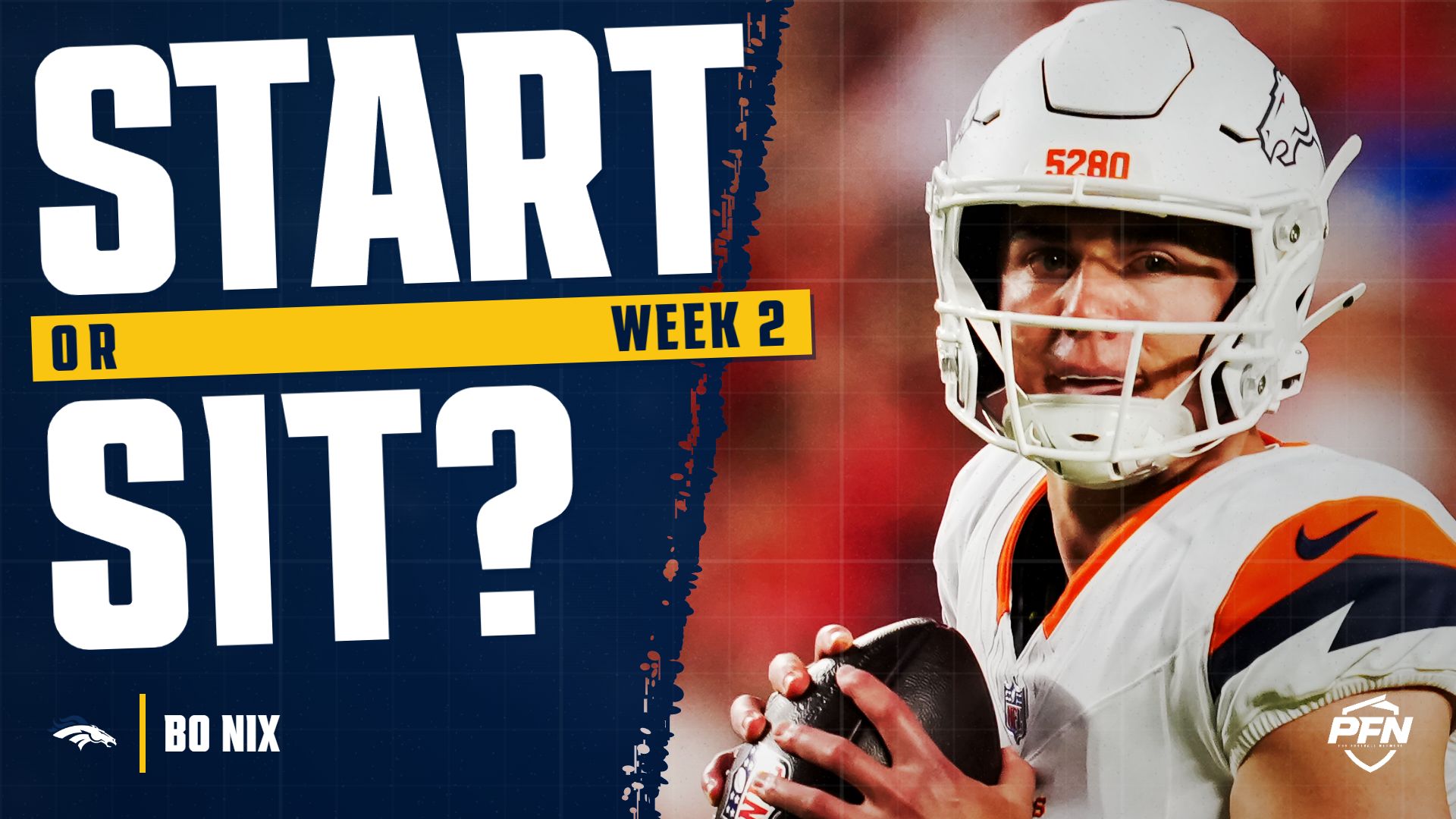 Bo Nix Fantasy Week 2 Start or Sit: A Rebound, but Not a Start