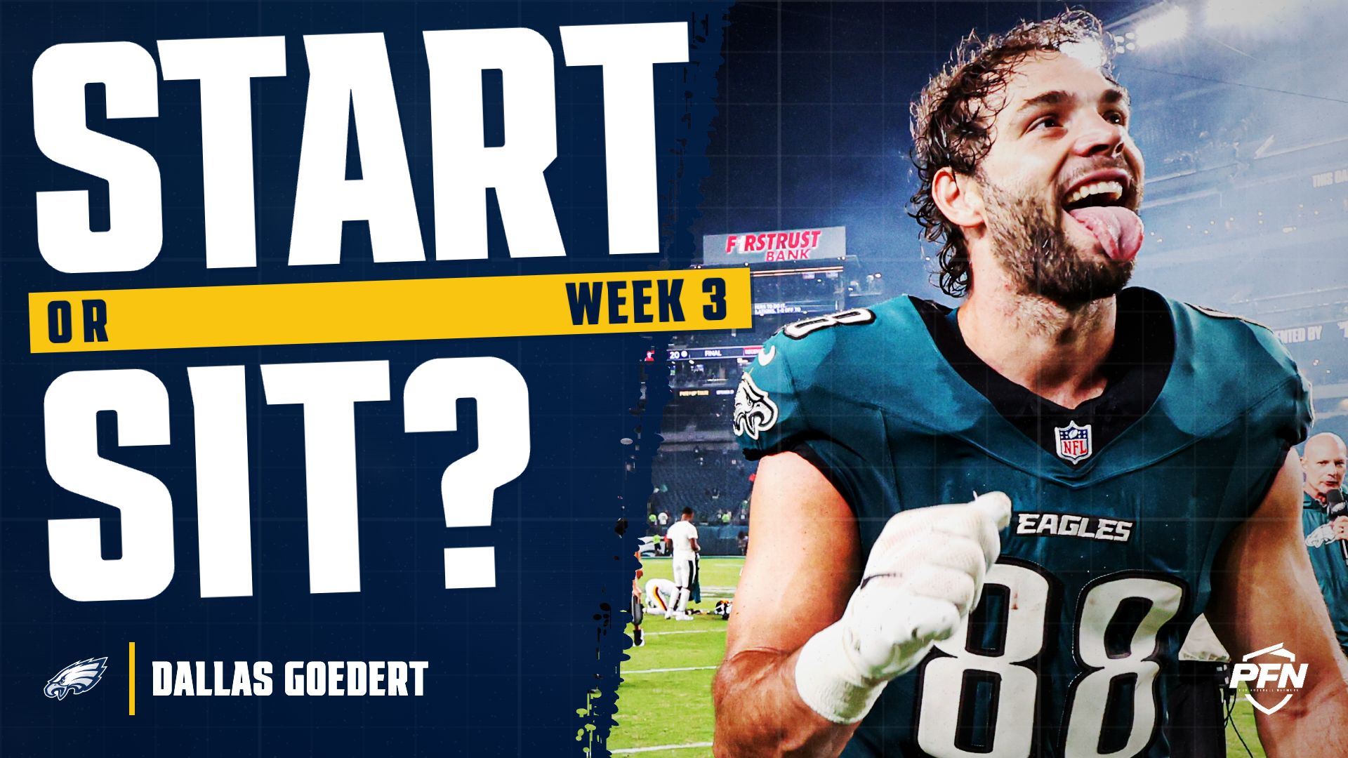 Dallas Goedert Fantasy Week 3 Start or Sit: A Sprained MCL Puts Him on the Shelf