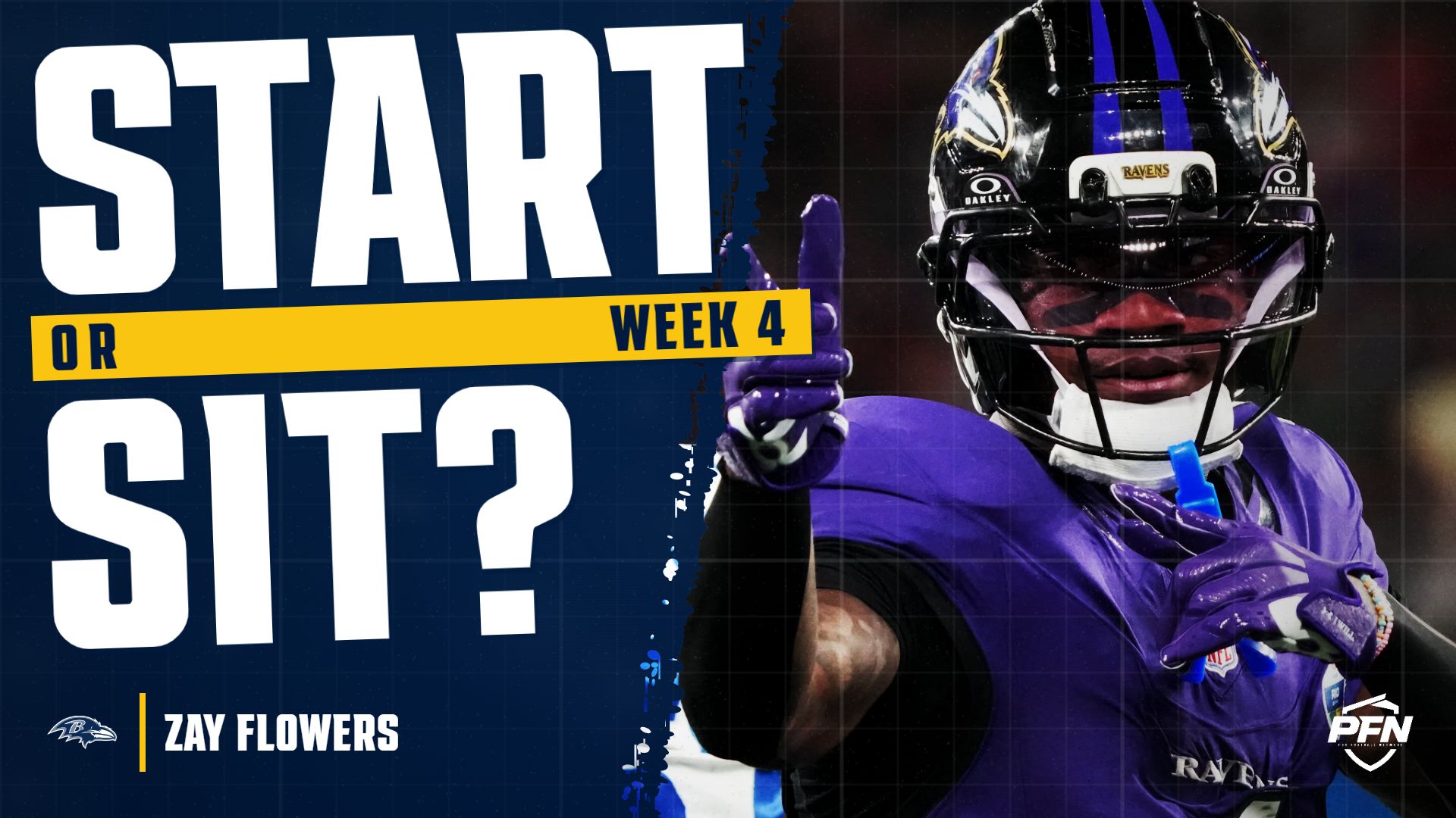 Zay Flowers Fantasy Week 4 Start or Sit: Ride the Rocket Ship, No ...