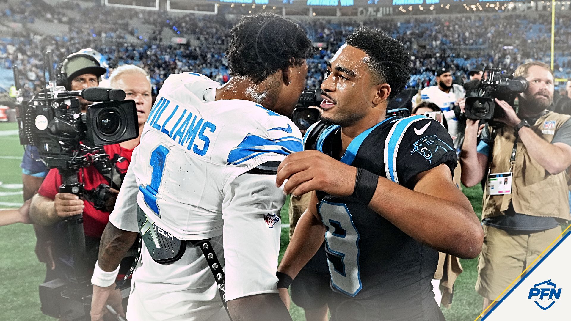Bryce Young, Tetairoa McMillan torch Lions in career night as Panthers duo breaks out