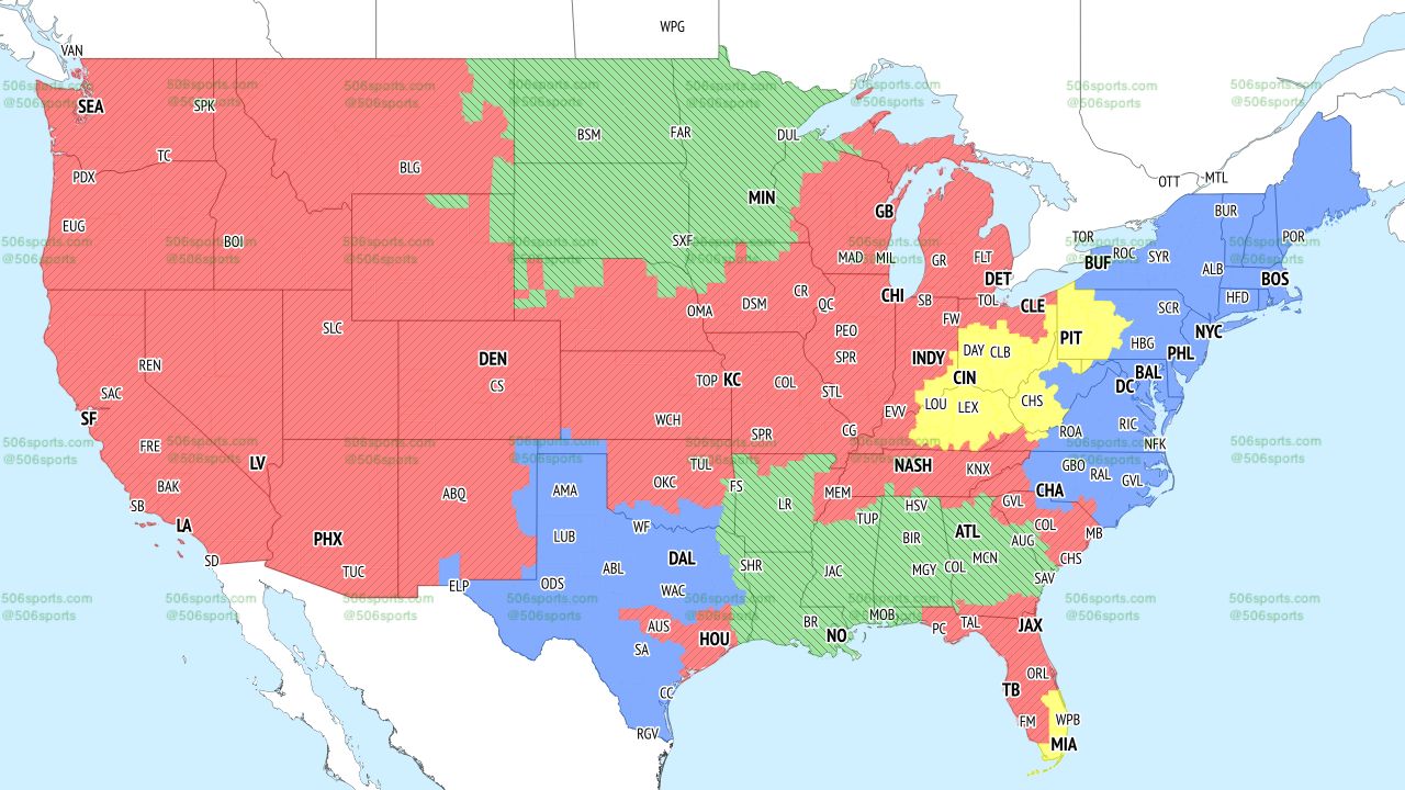 Fox Optimizer NFL Coverage Map Week 5: TV Broadcast Schedule and Announcers for FOX ...